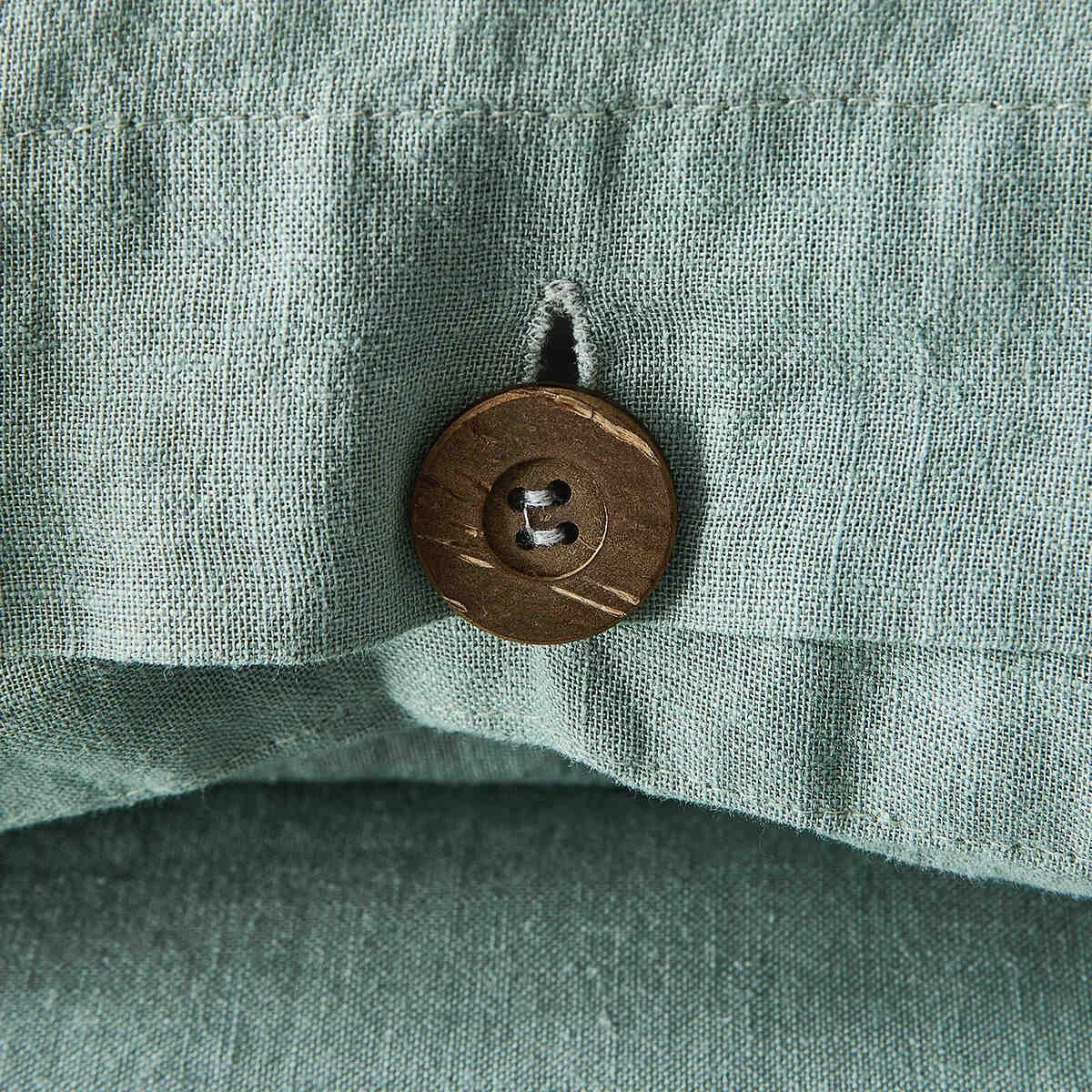 6 Kayden Linen Cotton Quilt Cover Set - King Bed, Sage, 6 of 8