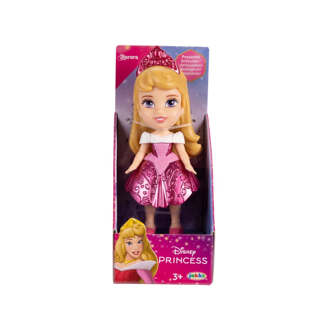 2 8cm Disney Princess Mini Doll - Assorted, 2 of 8