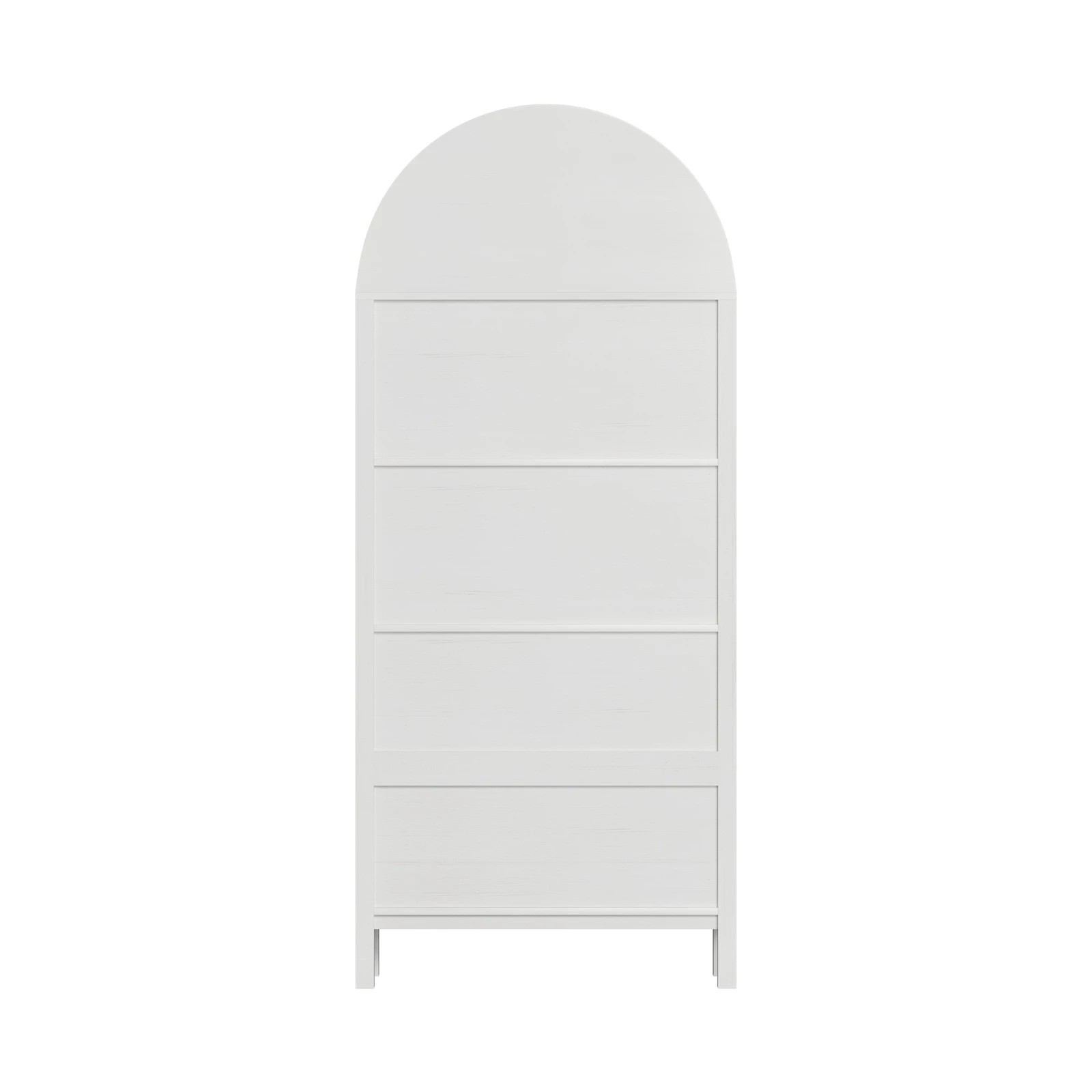 10 Oikiture Arched Bookshelf Display Shelf Bookcase Bookshelves Storage - White, 10 of 10
