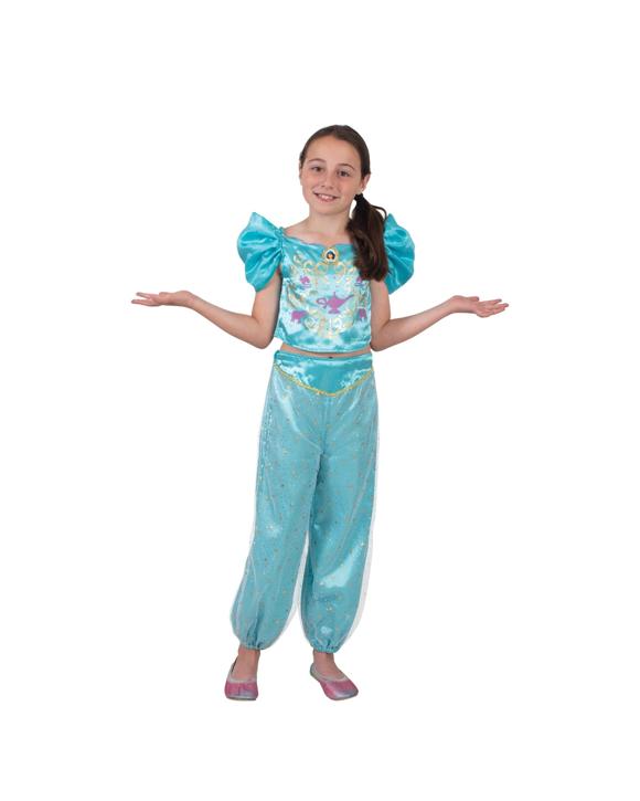 Disney Princess Jasmine Sparkle Deluxe Child Costume 6-8 Years