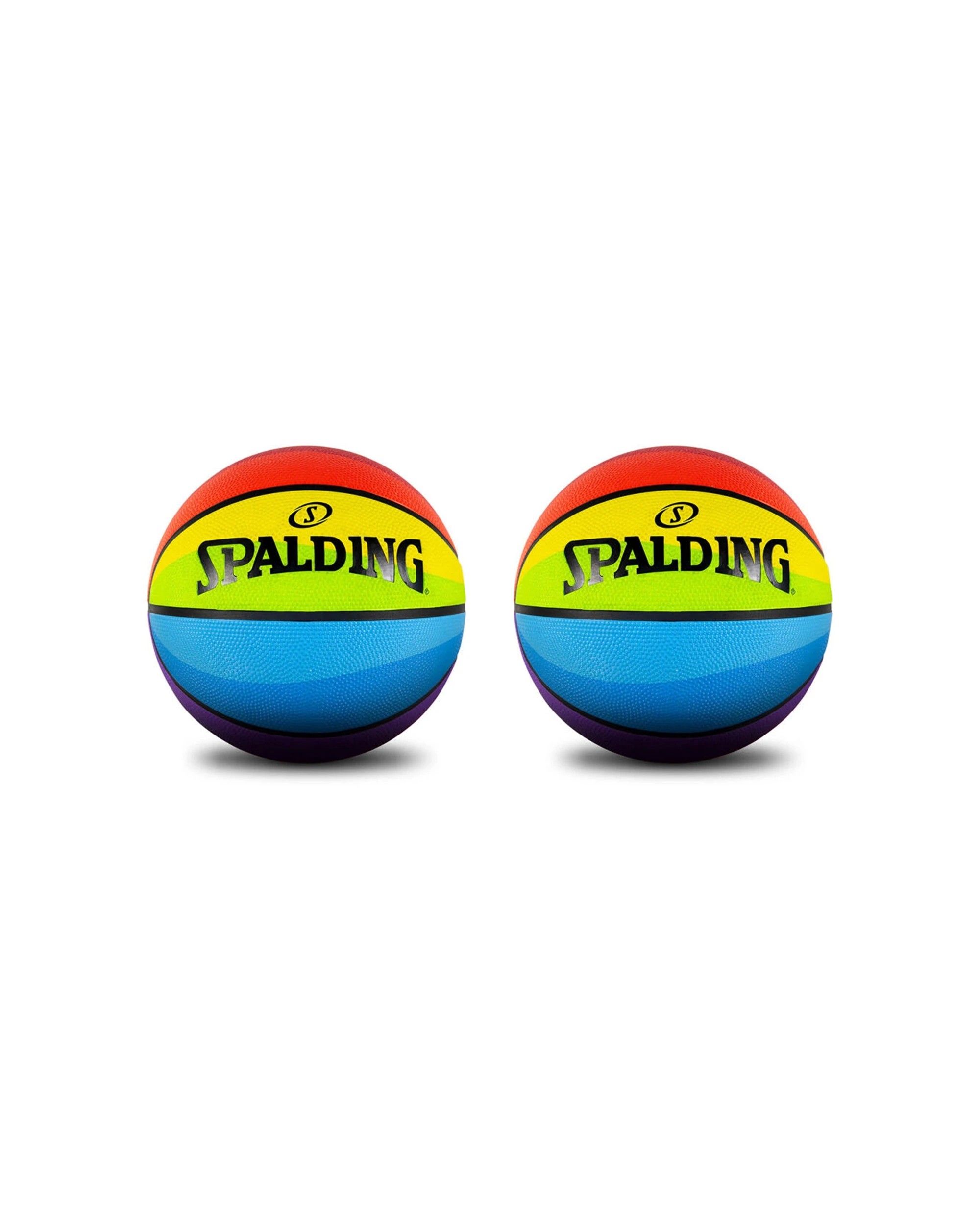 1 Spalding Outdoor Rubber Basketball 2 Pack Official Size 6 Excellent Grip - Multi, 1 of 4