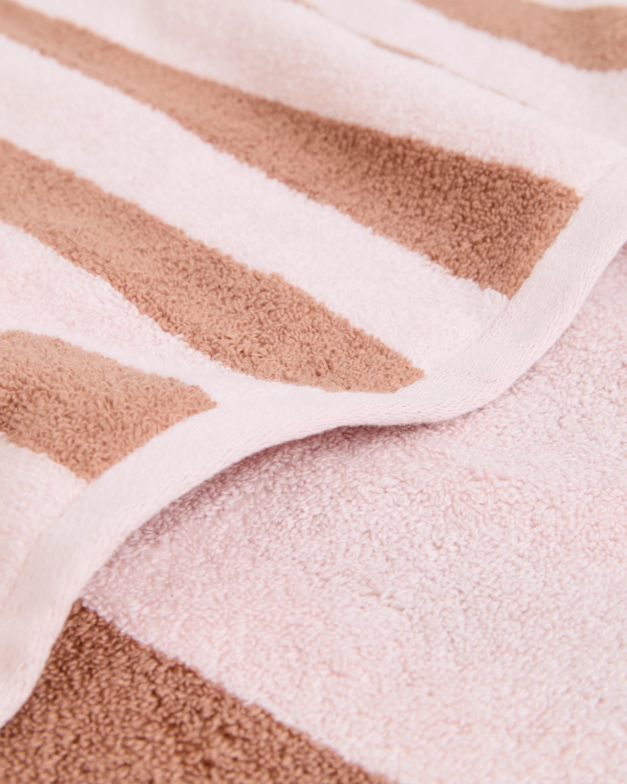 2 Target Rayne Australian Cotton Stripe Bath Towel - Brown, 2 of 3