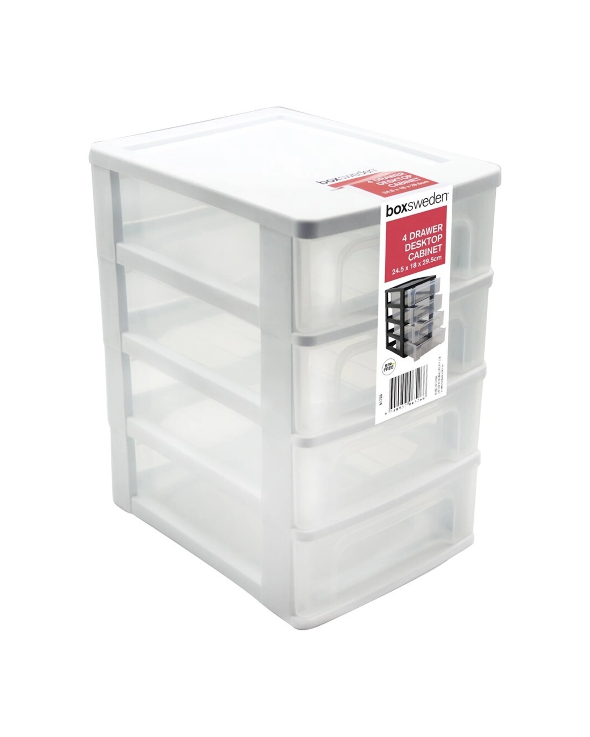 3 Boxsweden 4 Layers Desktop Drawer Cabinet Small 24.5x29.5cm Storage Box - Assorted, 3 of 5