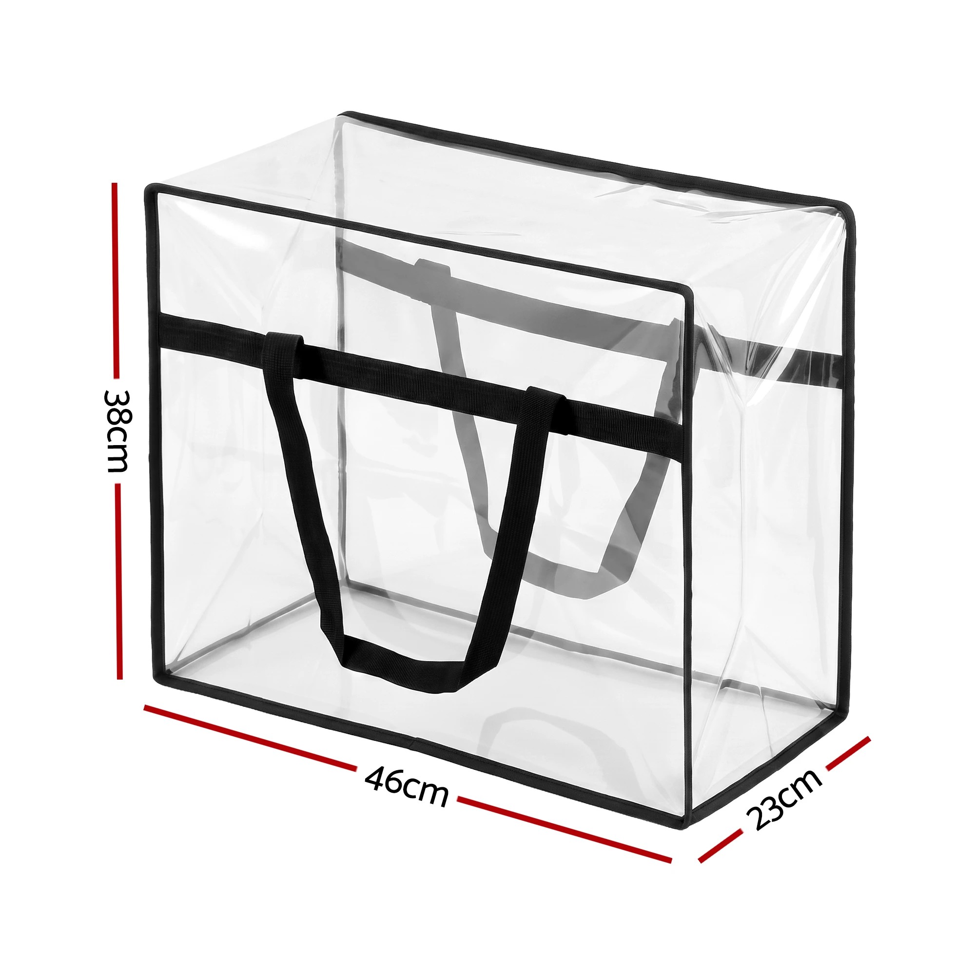 2 Artiss Blanket Storage Bags 4Pcs 40L PVC Box Clothes Organiser - Multi, 2 of 9