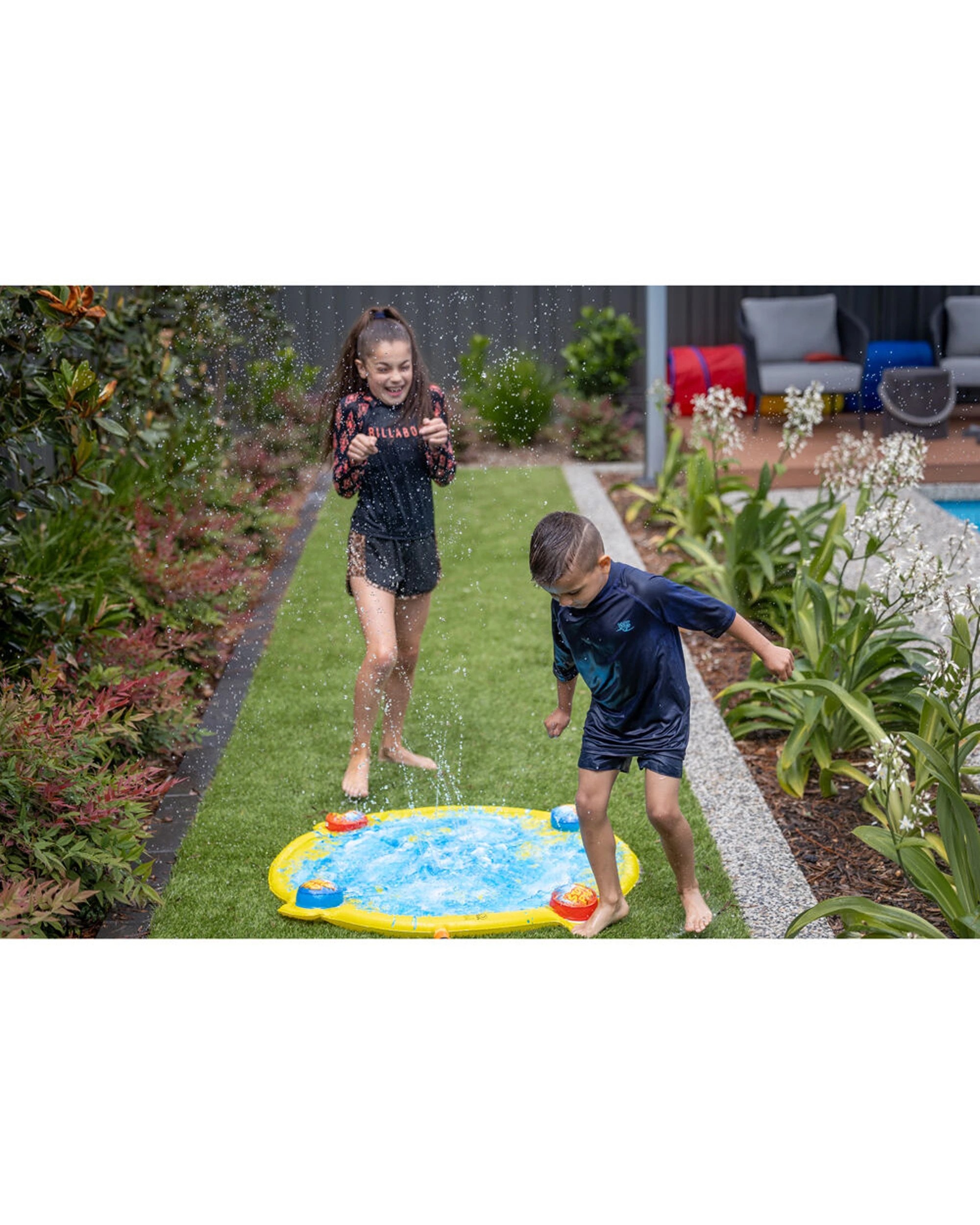 5 Go Play Stomp N Splash Blast Pad Inflatable Backyard Water Fun Kids - Multi, 5 of 9