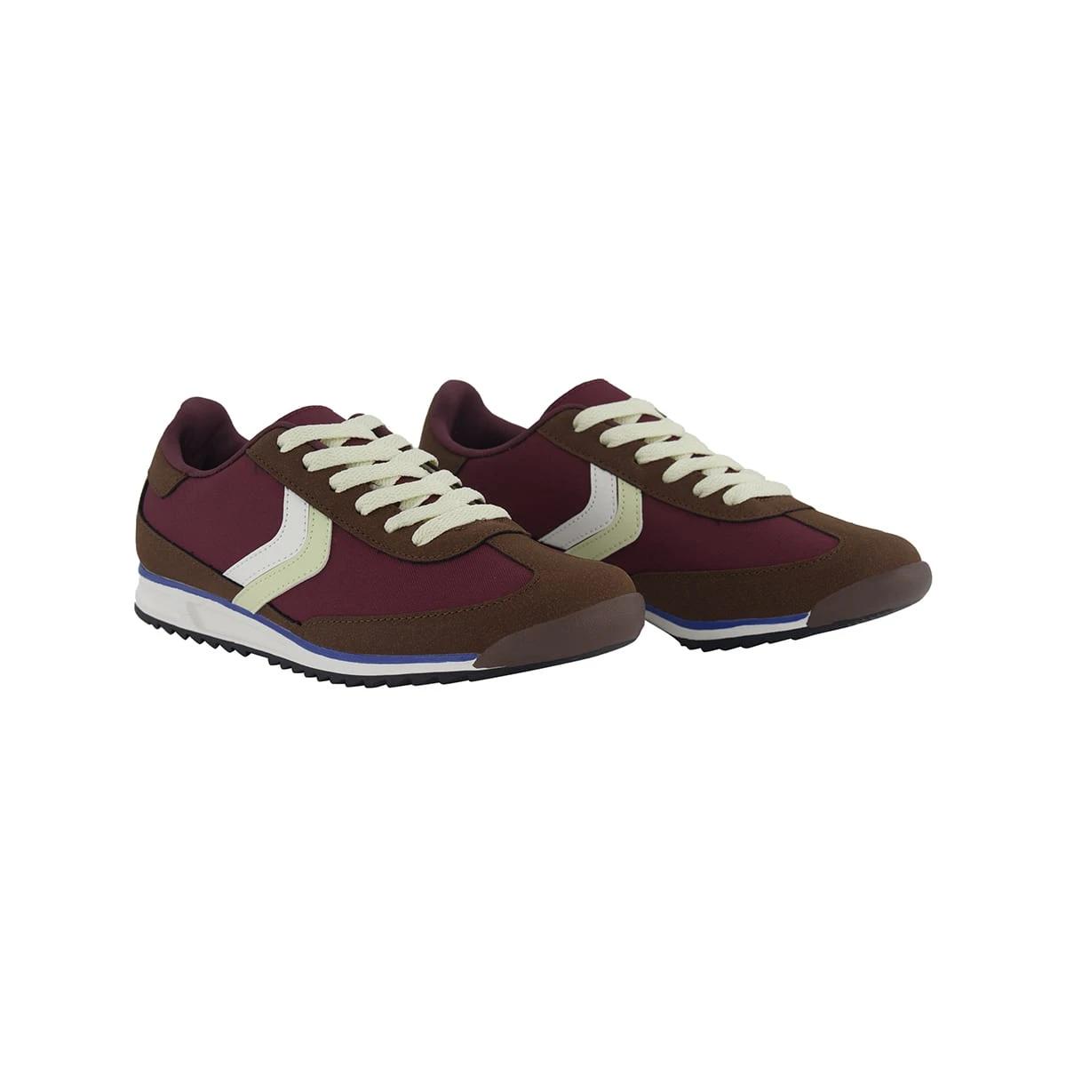 2 Retro Nylon Sneakers BURGUNDY, 2 of 5