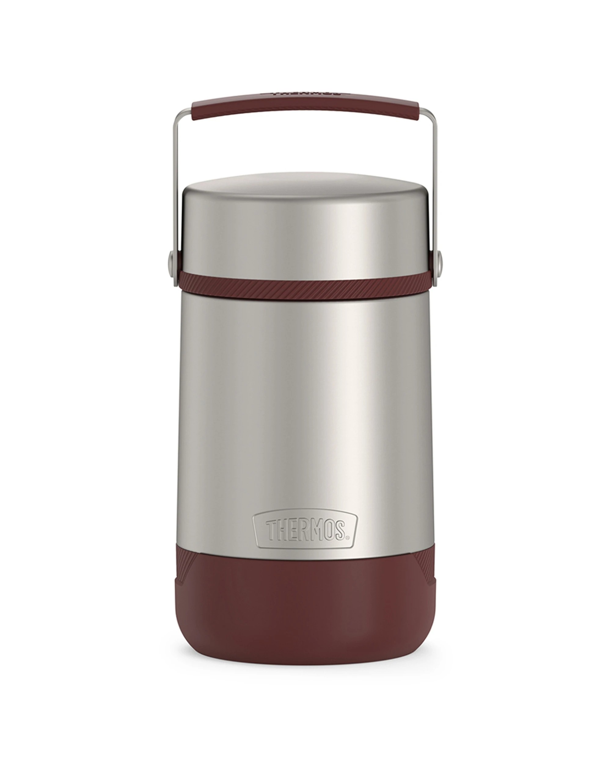 1 Thermos Guardian 795Ml Stainless Steel Vacuum Insulated Food Jar With Bowl - Red, 1 of 3