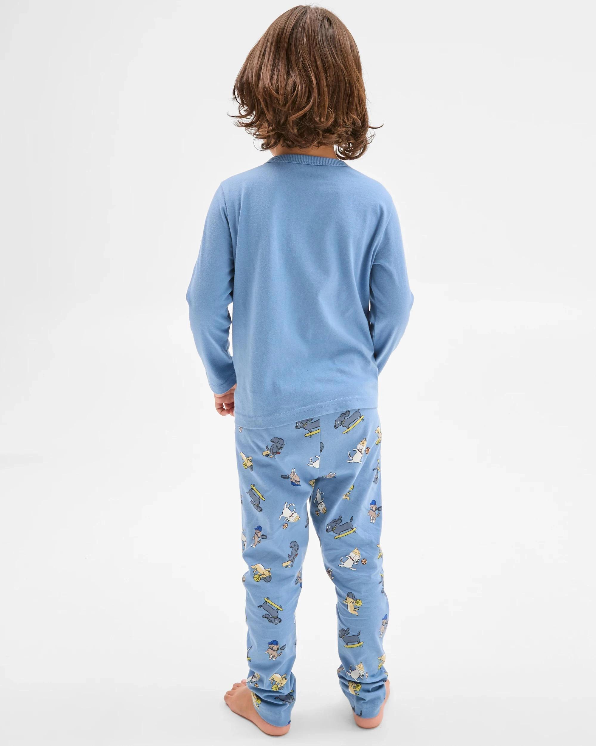 5 Target Kids Australian Cotton Blend Younger Boys Knit Pyjama Set BLUE DOG SPORT, 5 of 8