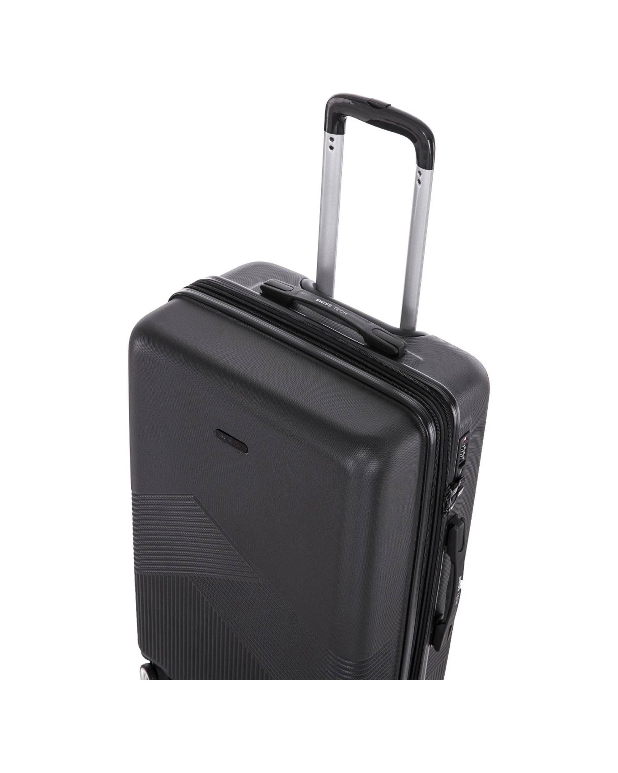 8 SwissTech Alpine 114L 76cm Checked Luggage - Black, 8 of 8
