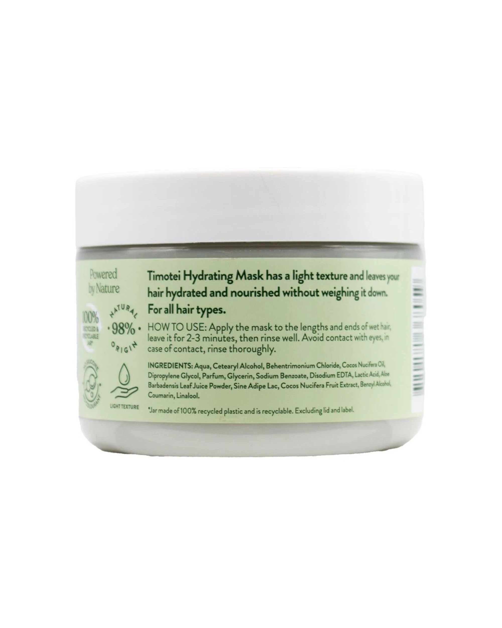 5 Timotei 12PK Hydrating Mask Coconut Milk & Aloe Vera For All Hair Types 300ml - White, 5 of 5