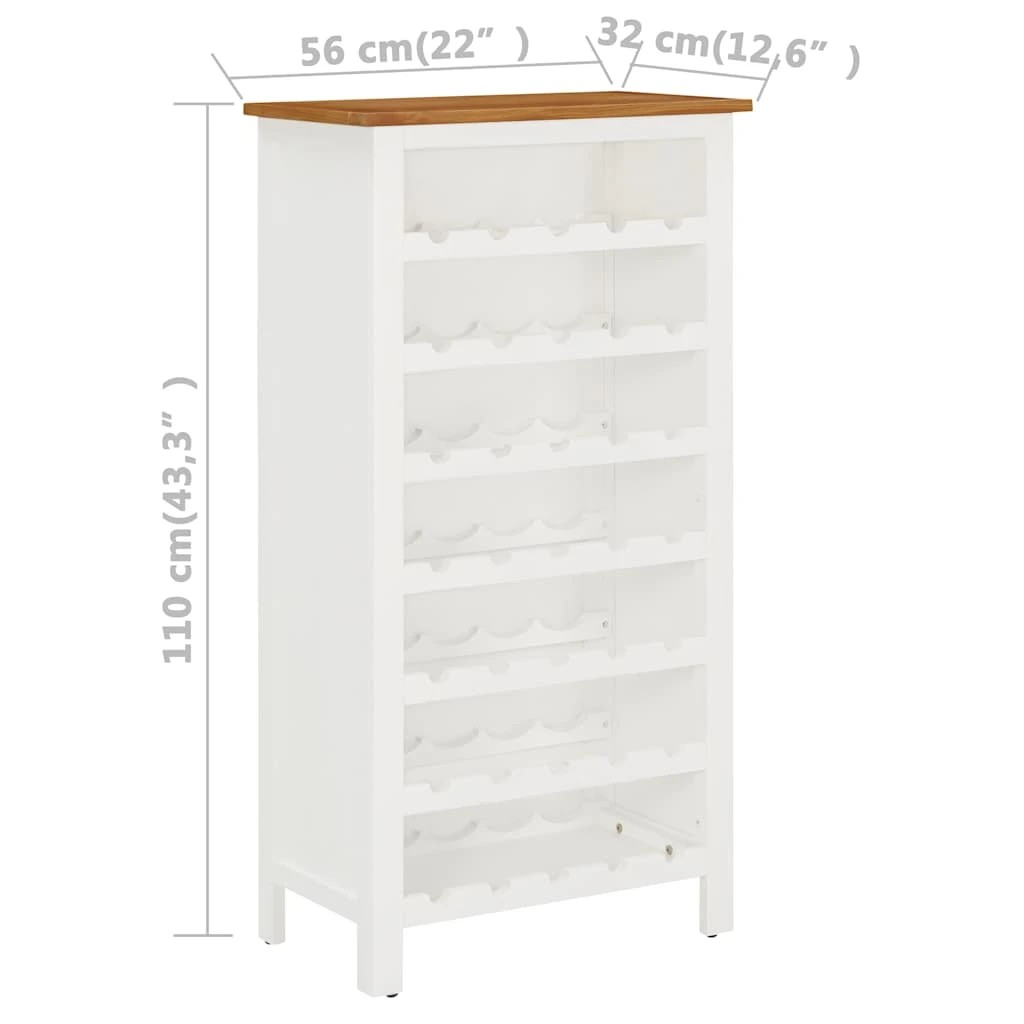7 vidaXL wine cabinet - Brown, 7 of 9