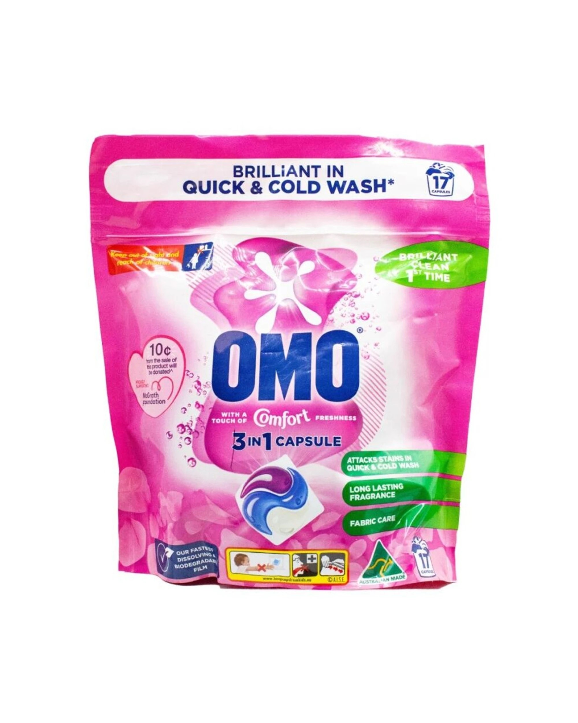 2 OMO 8x 17PK 3-in-1 Laundry Capsule Detergent w Comfort Fabric Conditioner - Assorted, 2 of 3