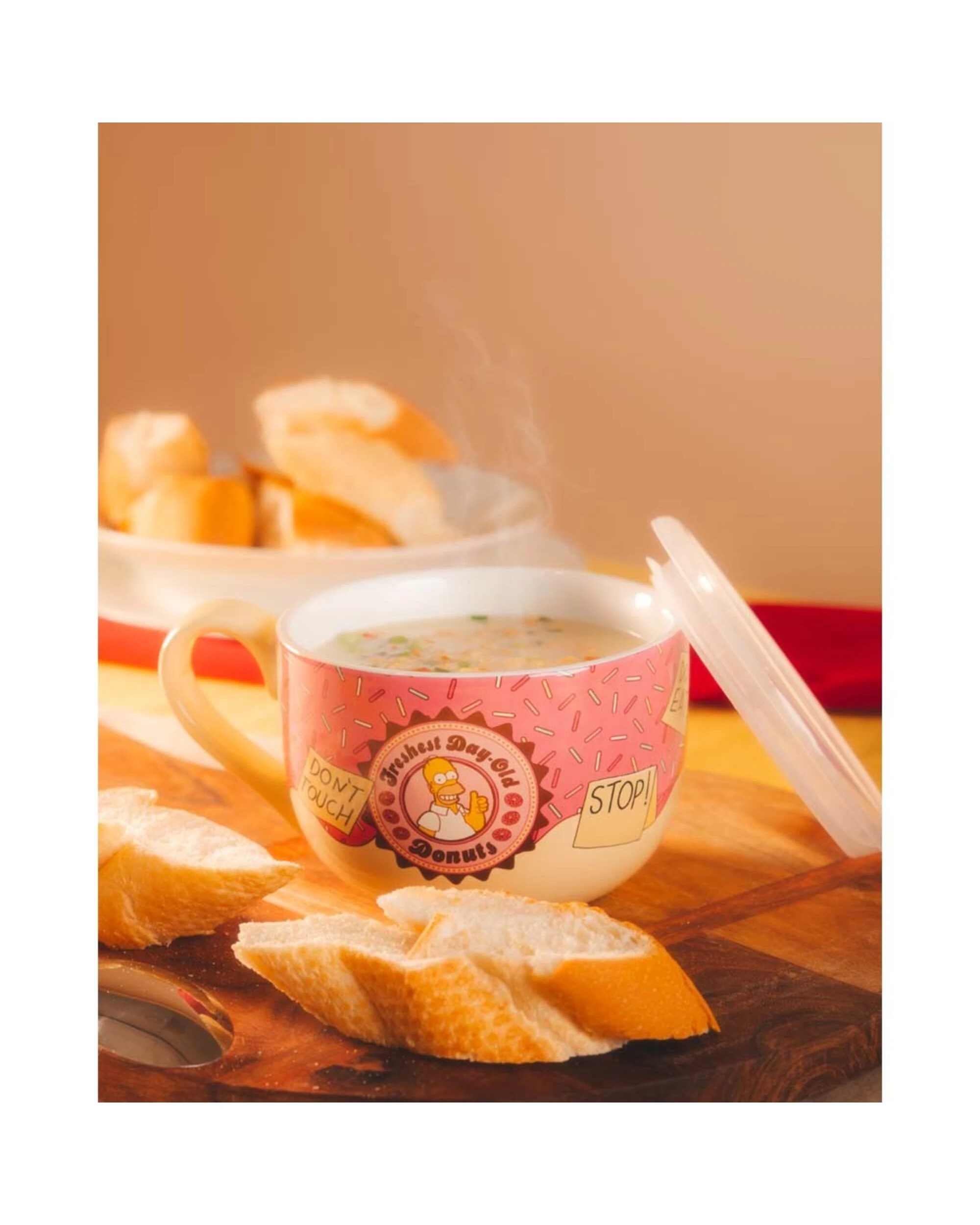 5 The Simpsons - Freshest Day-Old Donuts Soup Bowl with Lid, 5 of 5