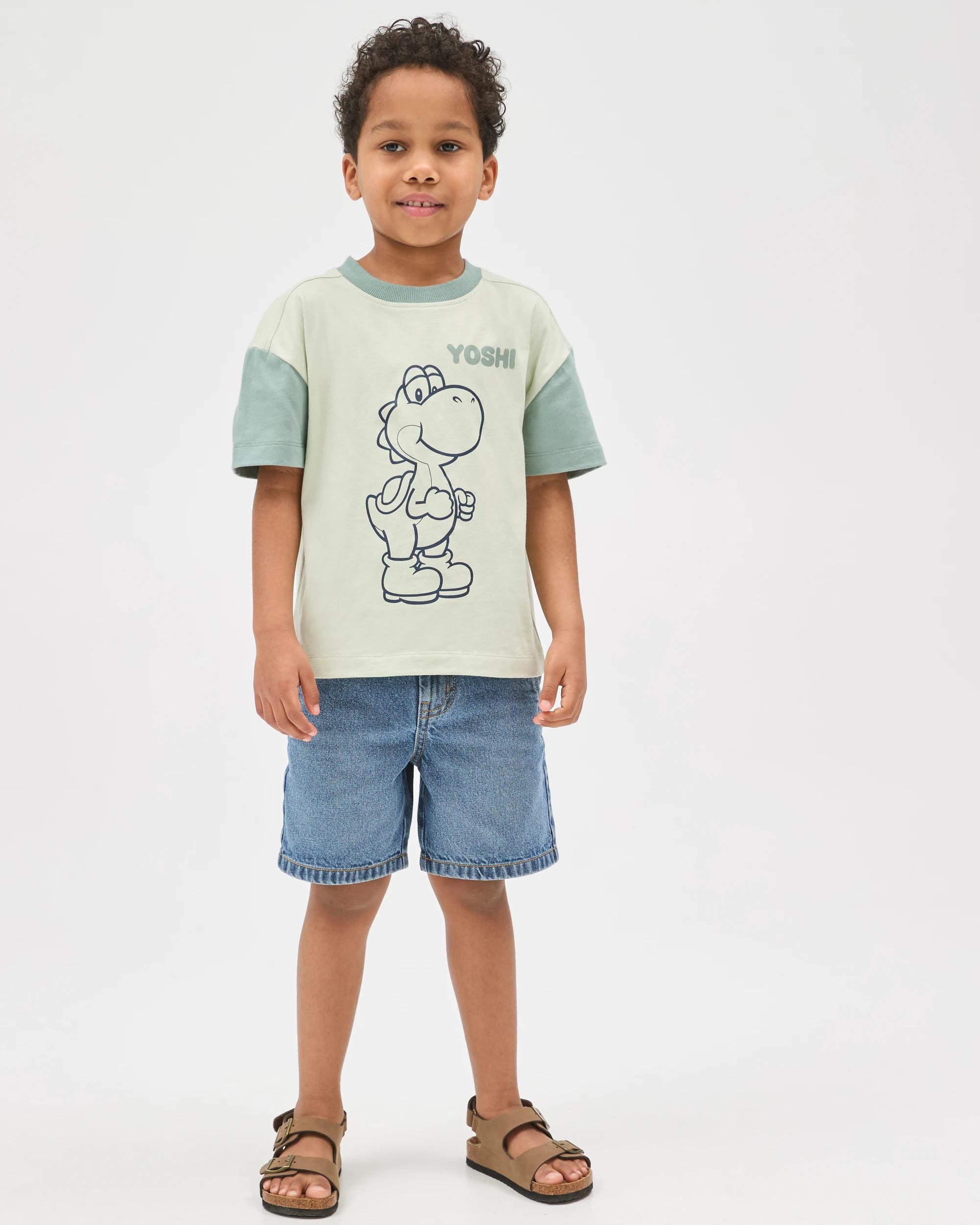 1 Super Mario Australian Cotton T-Shirt GREEN, 1 of 7