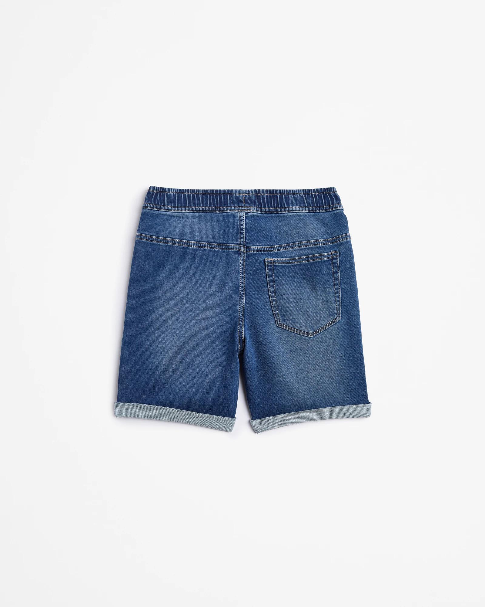 3 Target Pull On Denim Shorts MID WASH, 3 of 3