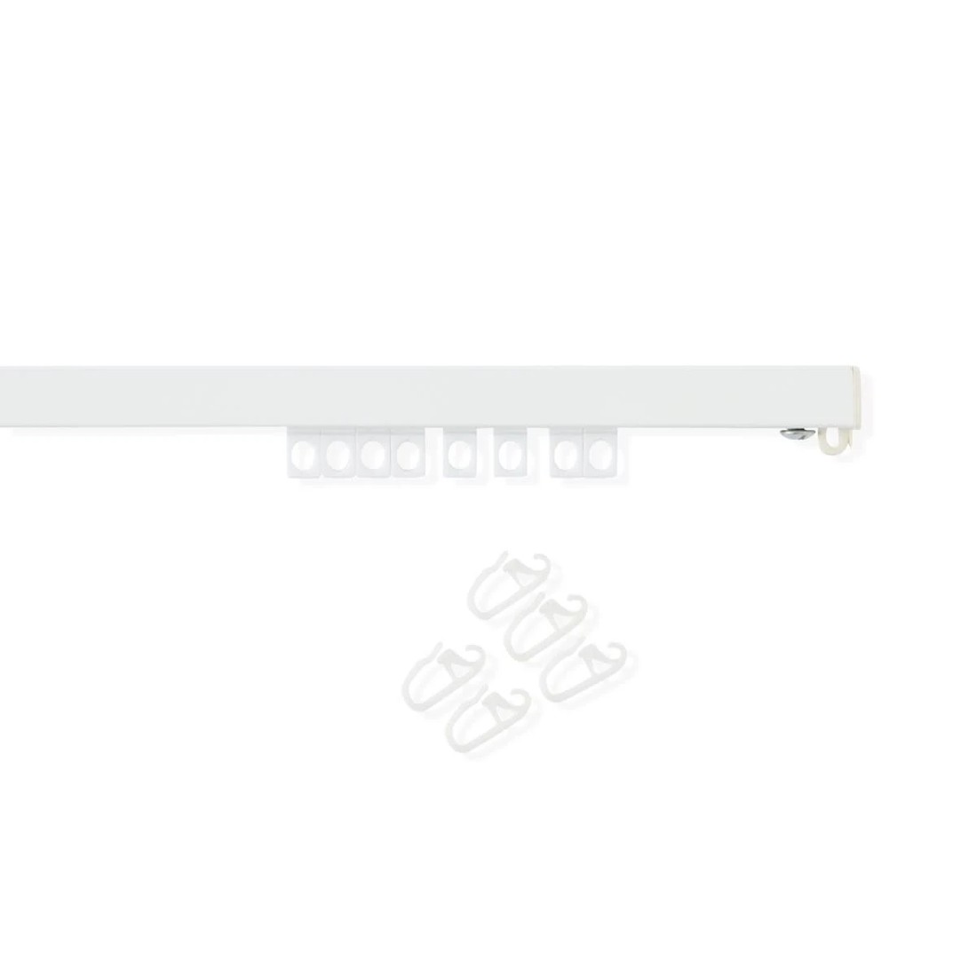 2 S-Fold Curtain Track - White, 2 of 6