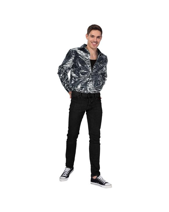 Disco Tiger Print Shirt for Men