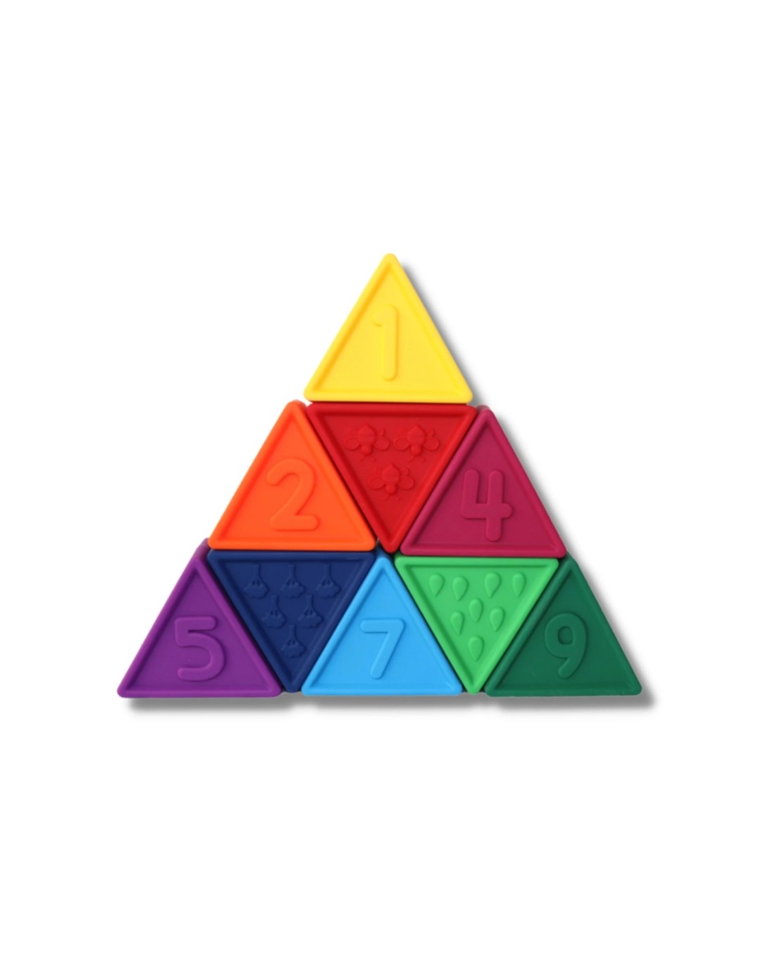 Jellystone Designs Triblox 9 Triangle Blocks Kids Educational Silicone ...