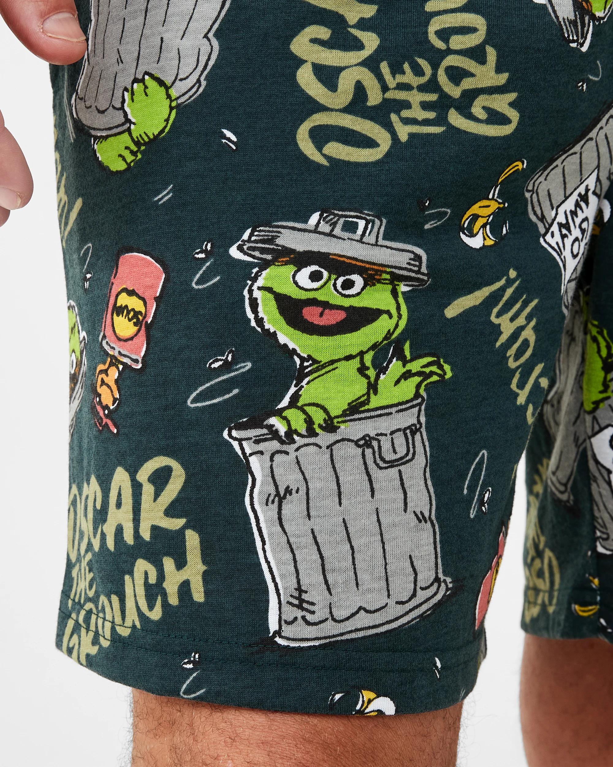 6 Oscar the Grouch License Sleep Shorts Grouch, 6 of 7