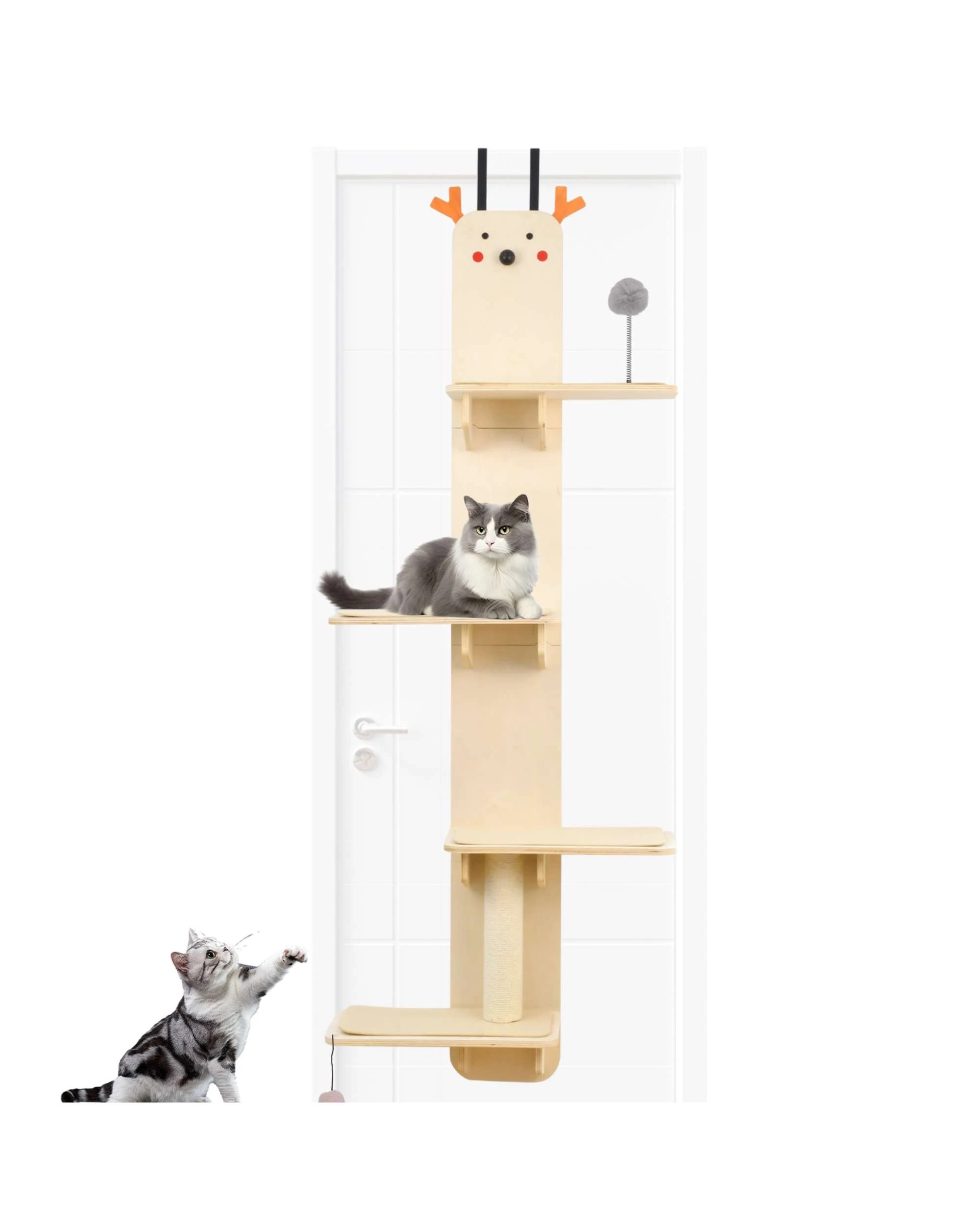 1 Advwin Door Mounted Cat Tree Cat Tower, 1 of 7