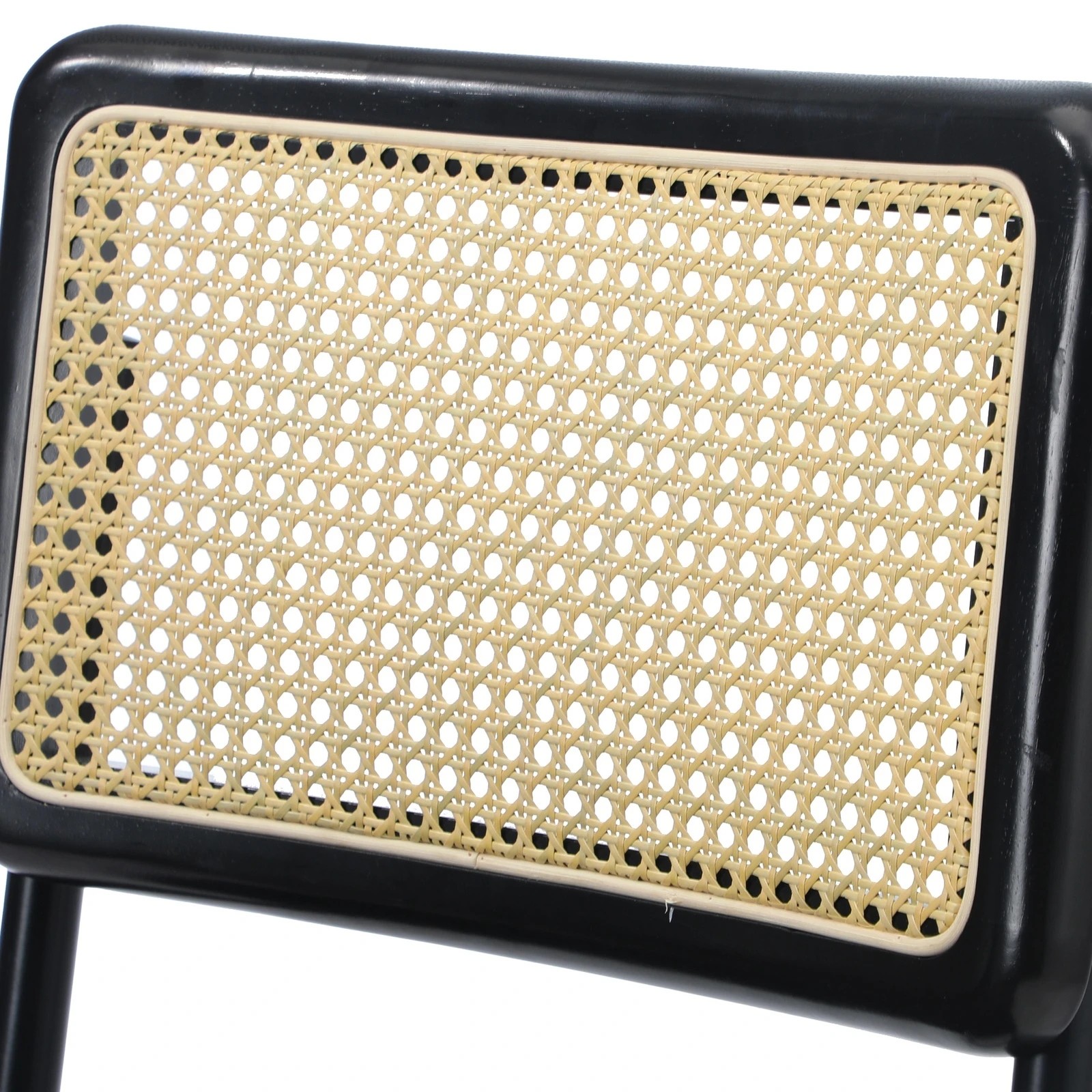 5 Oikiture 4x Rattan Dining Chair Cesca Replica Cantilever PU Leather Padded - Black, 5 of 9