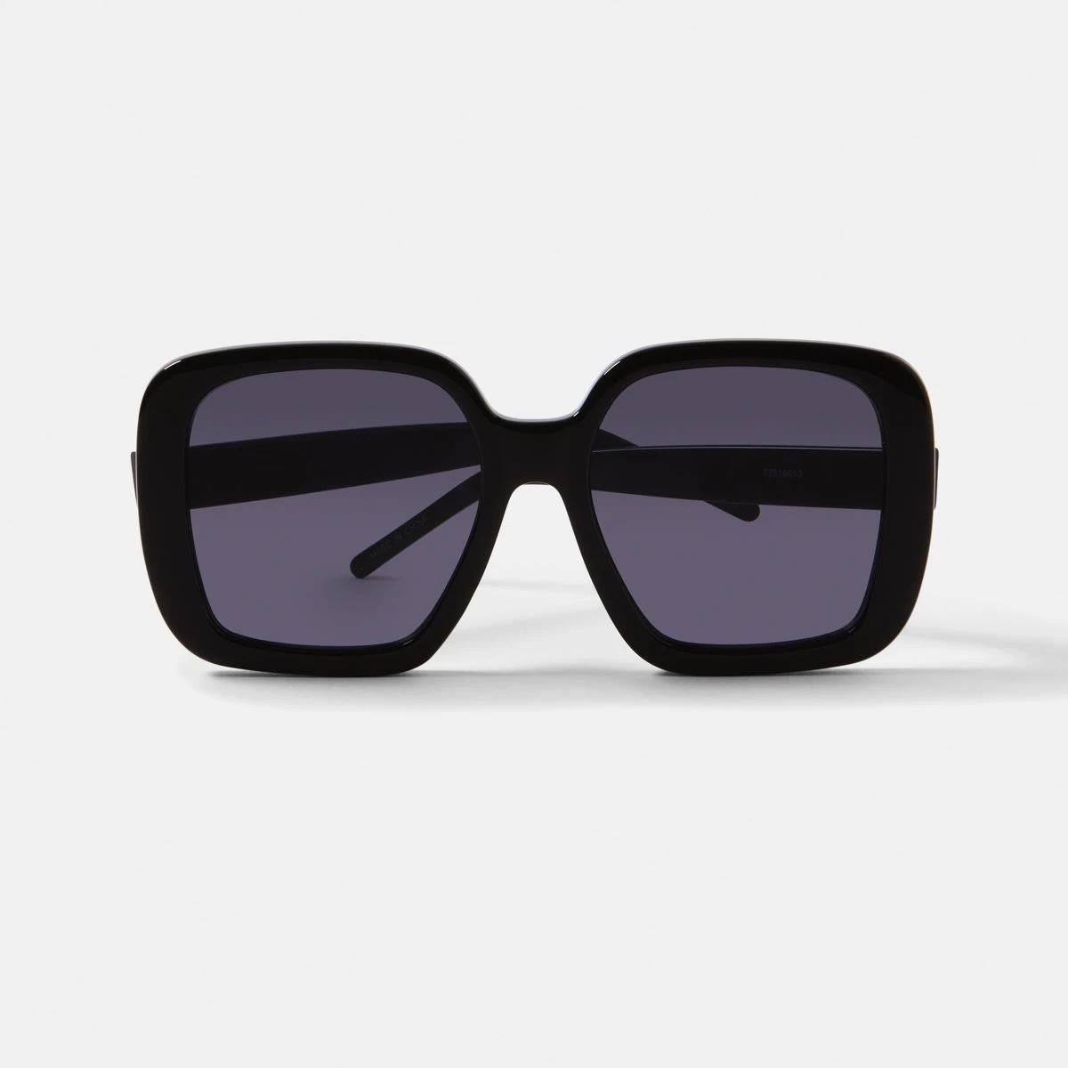 1 Womens Oversize Square Sunglasses ACCESSORIES BLACK, 1 of 6