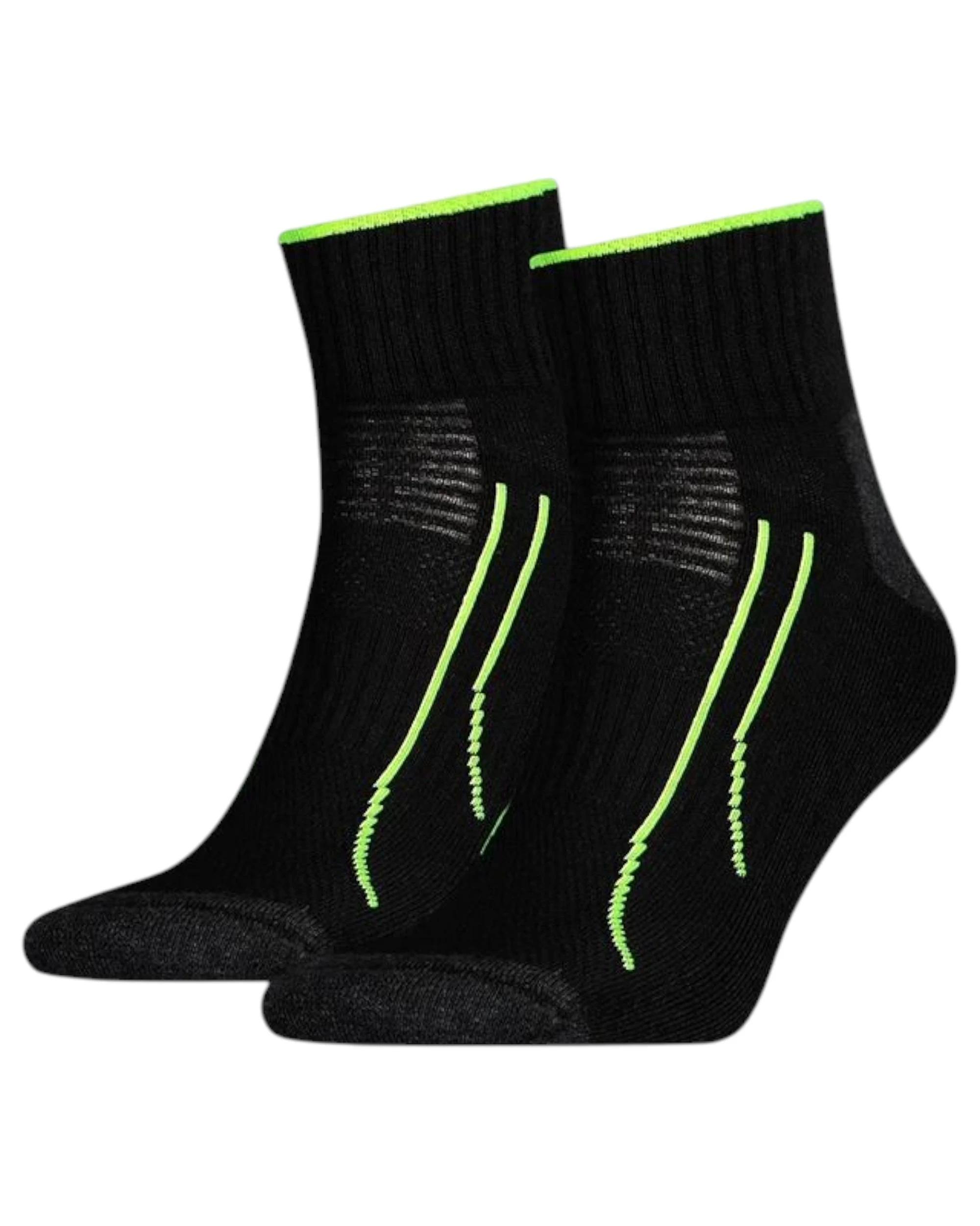 1 Puma 8 Pairs Unisex Performance Training Quarter Crew Socks BLACK, 1 of 4