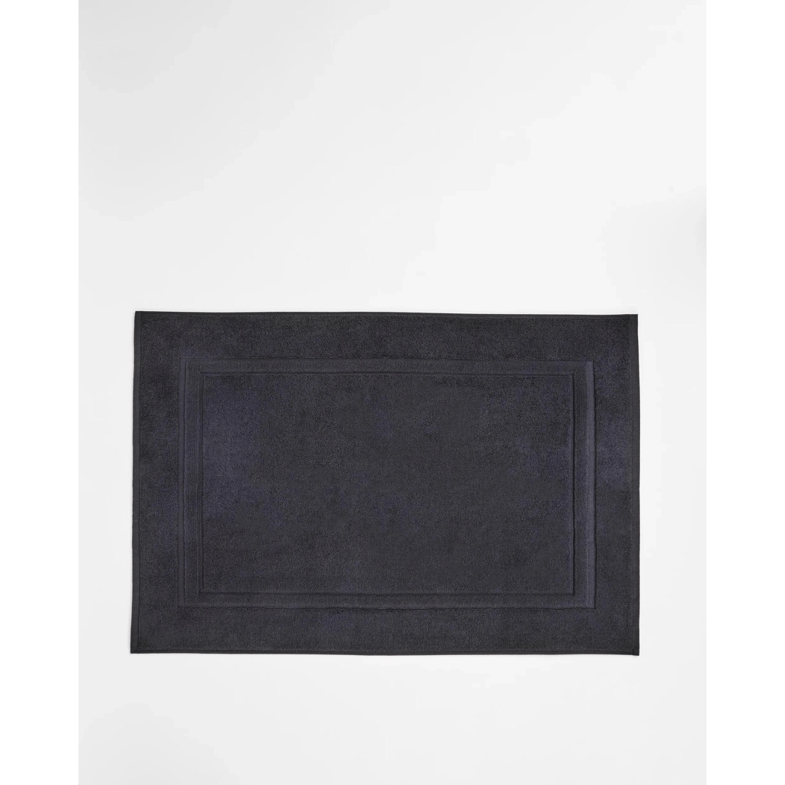 1 Grandeur Australian Cotton Bath Mat - Black, 1 of 2