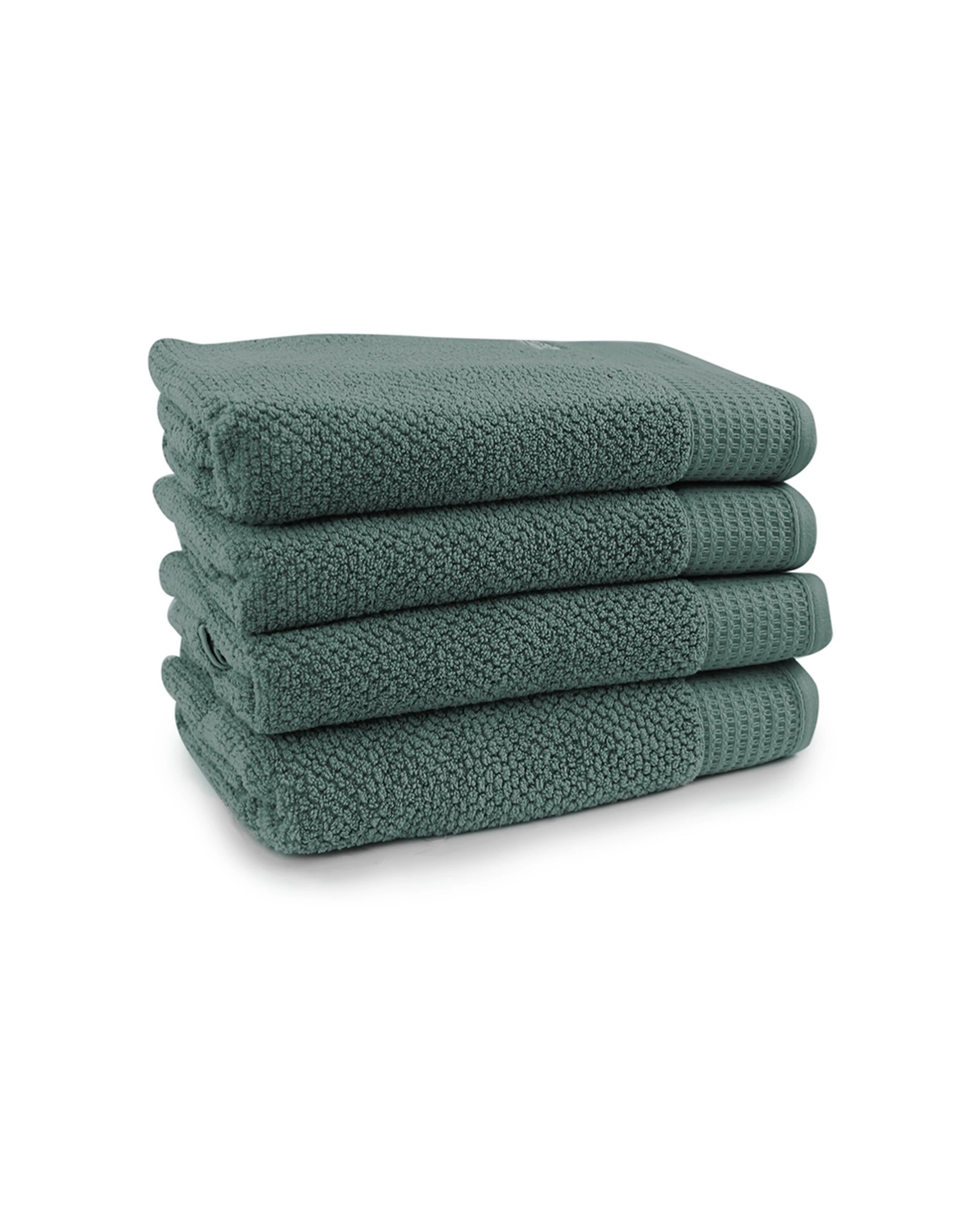 1 Onkaparinga 4pc 69x140cm Cotton Avalon Bathroom Towels Set 550gsm Fir
 - Green, 1 of 3