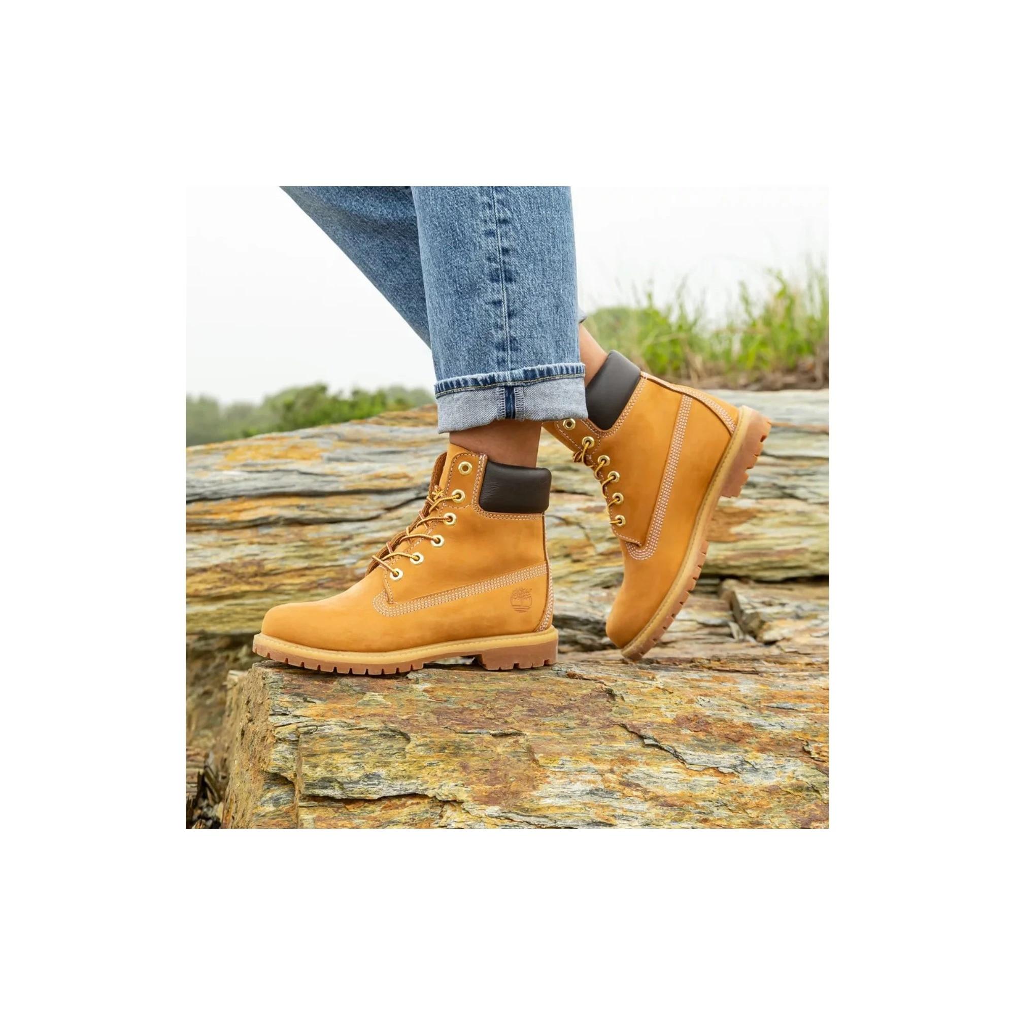 5 Timberland Women's 6-Inch Premium Waterproof Boot - Wheat Nubuck Size 5 HONEY, 5 of 5