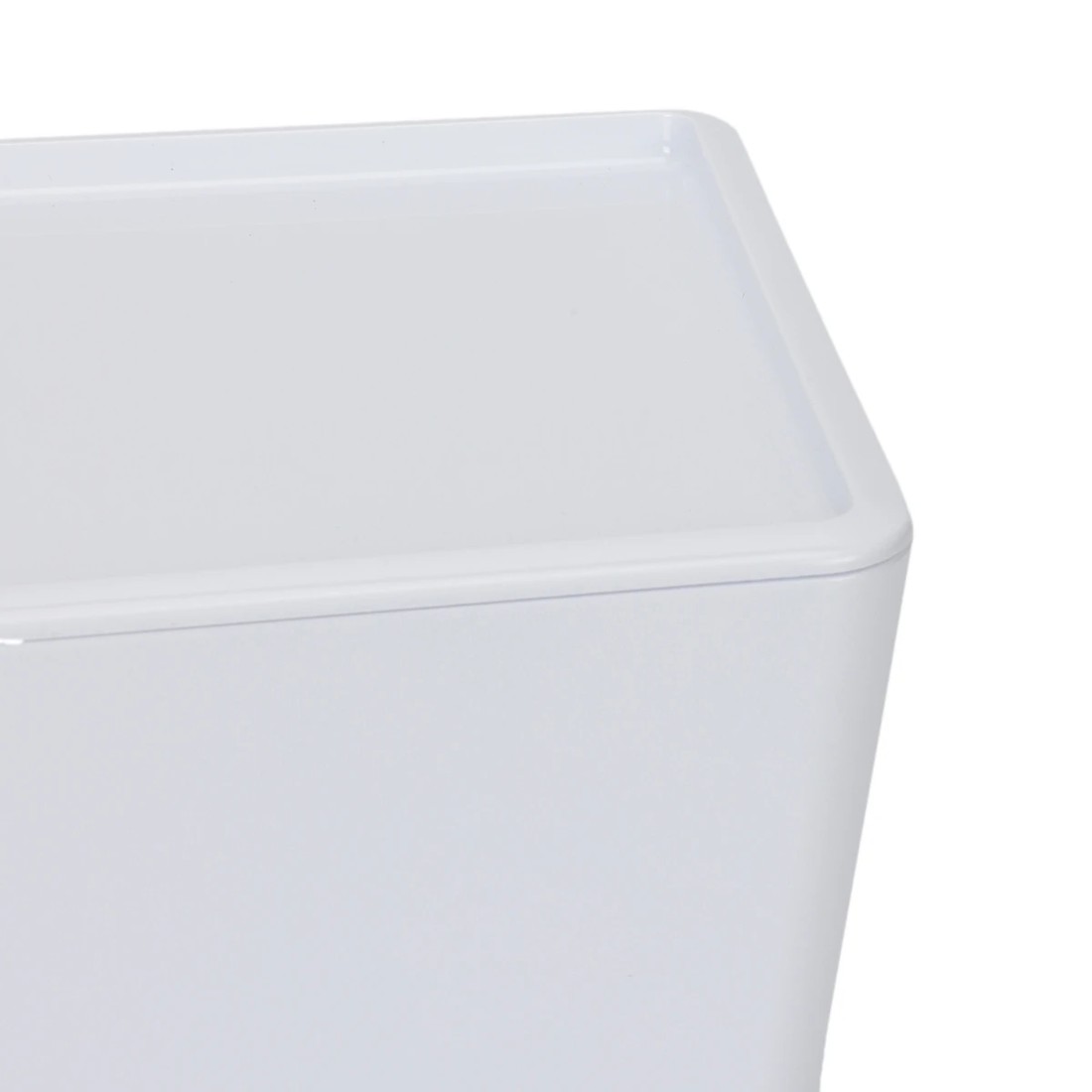 5 11L Smooth and Shiny Plastic Tub - White, 5 of 8