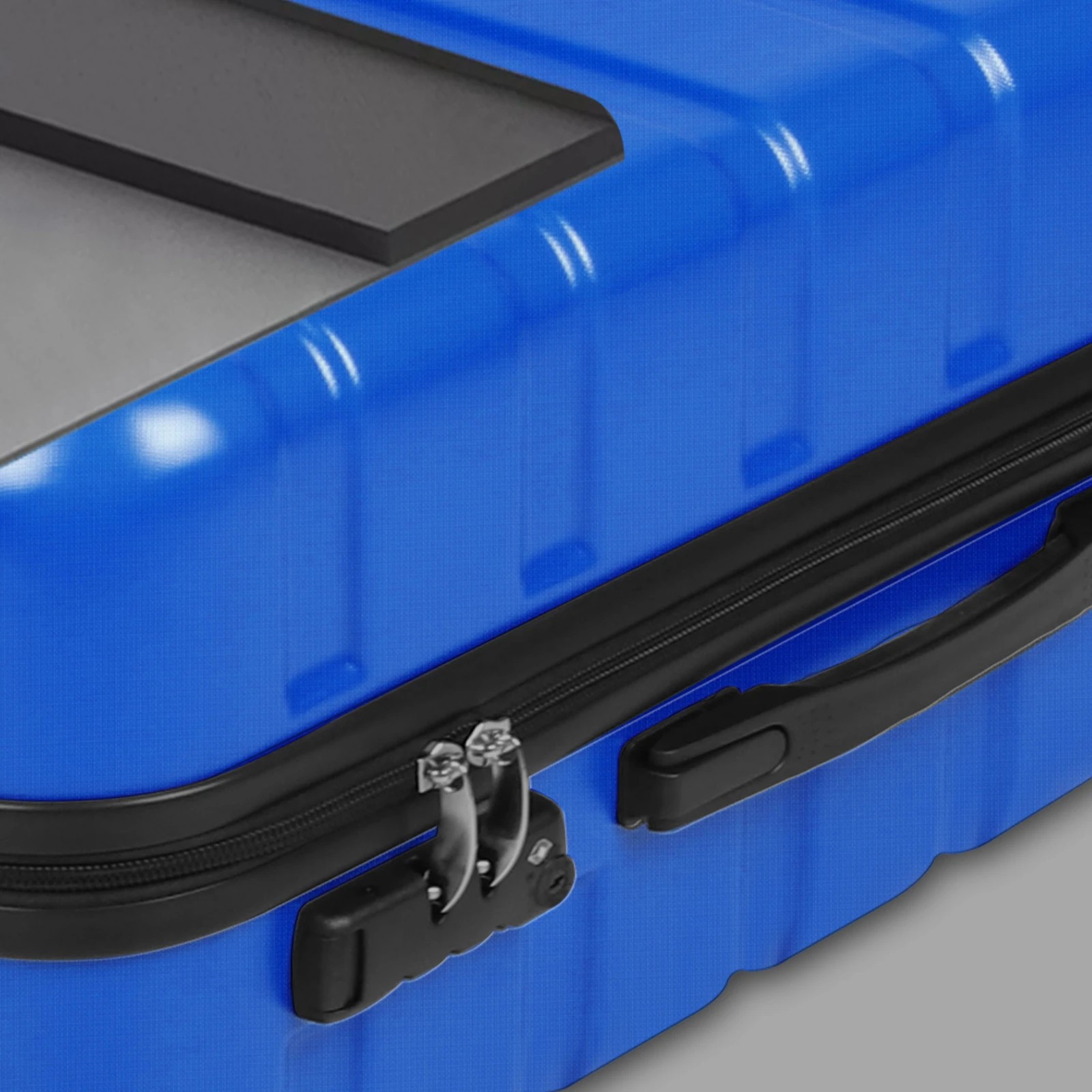 3 Alfordson Luggage 3PCS Set Suitcase Trolley TSA Carry on Hard Case - Blue, 3 of 10