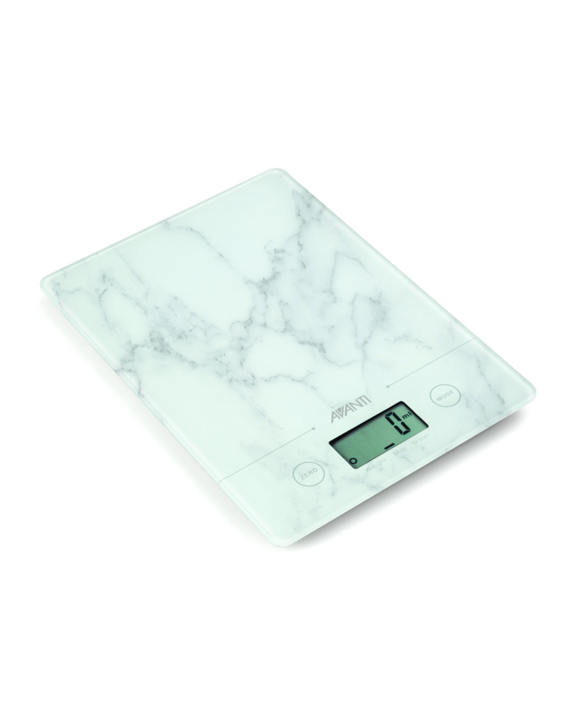 1 Avanti Compact Digital Kitchen Scale Marble - White, 1 of 3