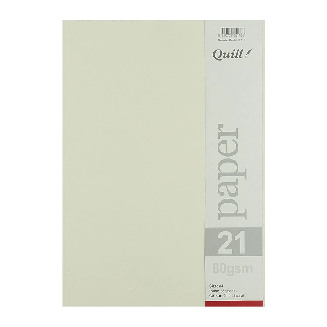 3 Quill A4 80gsm Paper Natural 25 Pack, 3 of 4