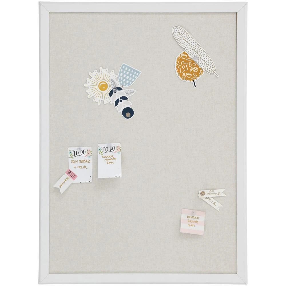 7 Otto Linen Board 450 x 600 mm White Frame, 7 of 7