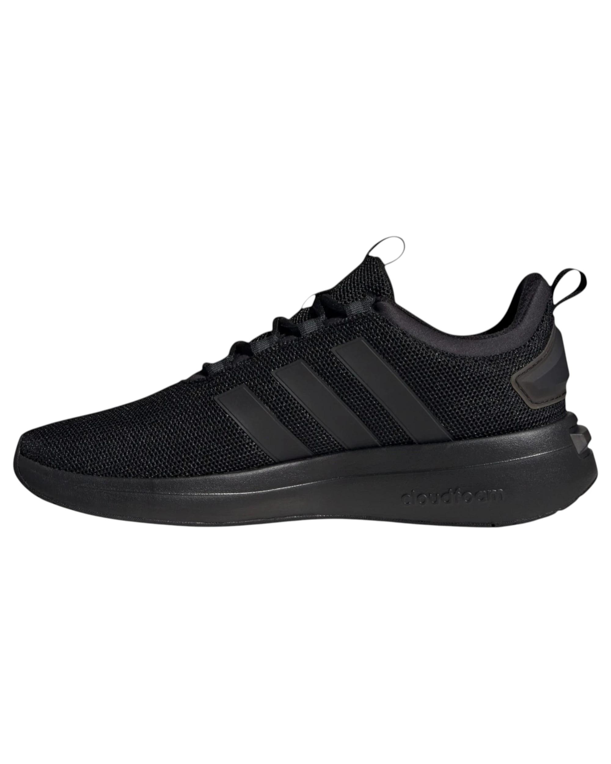 2 Adidas Mens Racer TR23 Triple Black Athletic Running Shoes BLACK, 2 of 8