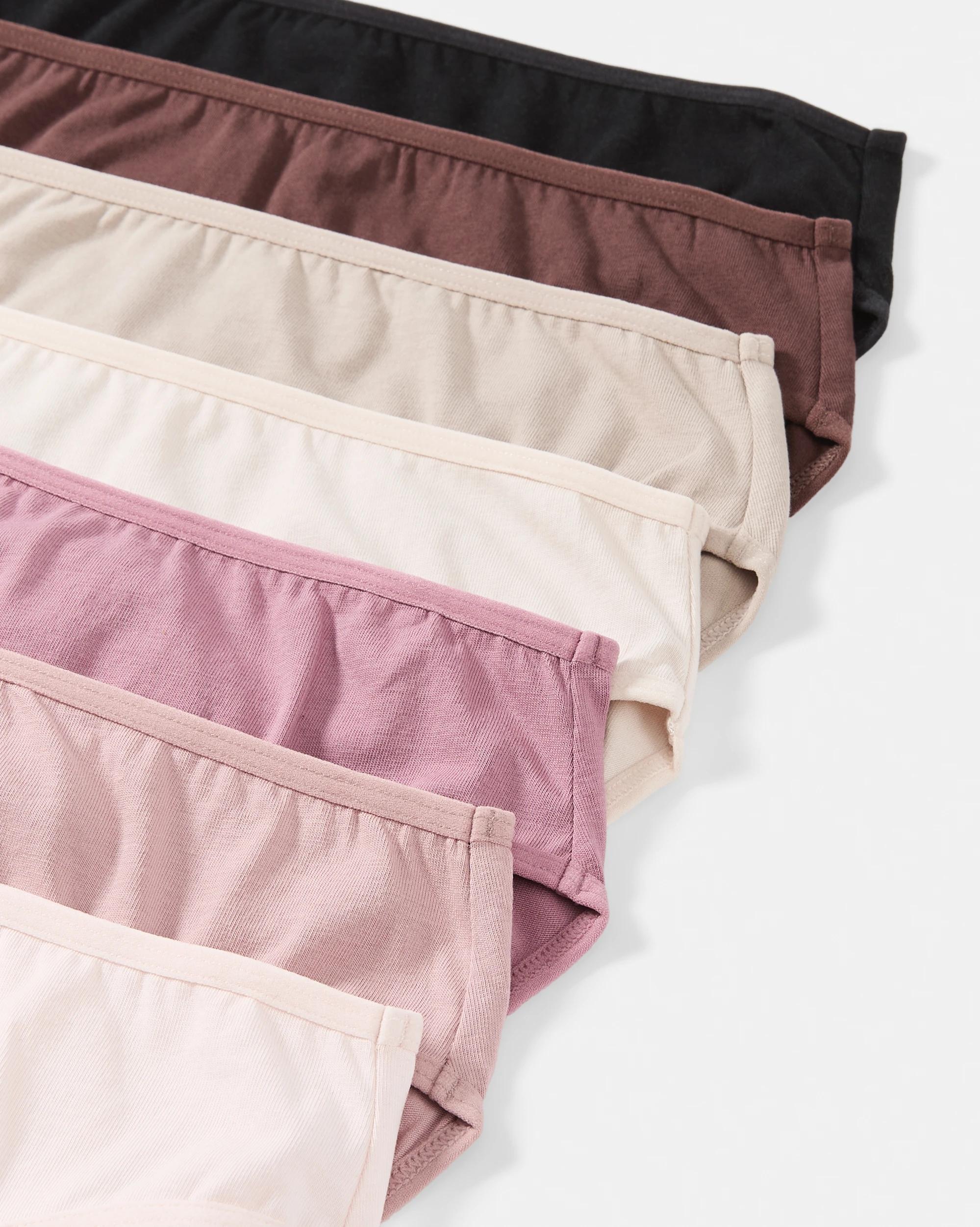 3 7 Pack Cotton Stretch Hi-Cut Briefs Pink Pack, 3 of 10