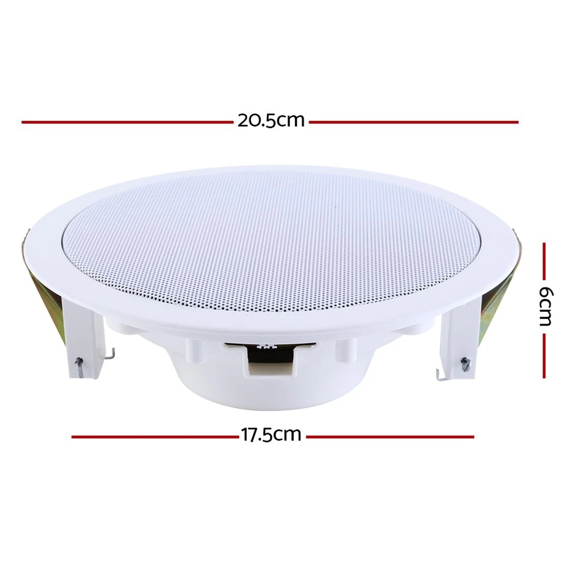 2 Giantz 6''Ceiling Speakers In Wall Speaker Home Audio Stereos Tweeter 6pcs - White, 2 of 6