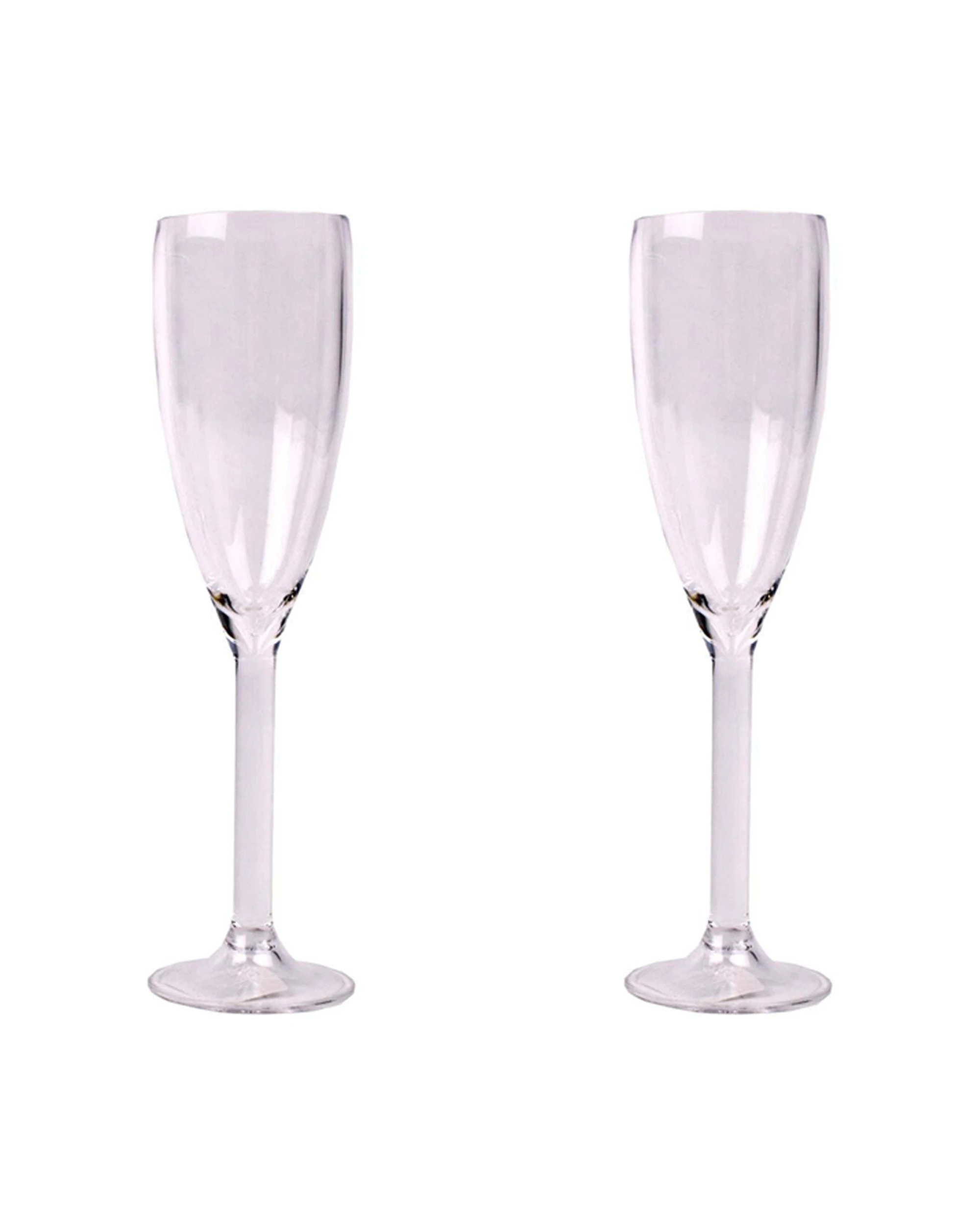 1 Impact Lifestyle 2PK Polycarbonate Champagne Flute Drinkware 160ml - Clear, 1 of 1