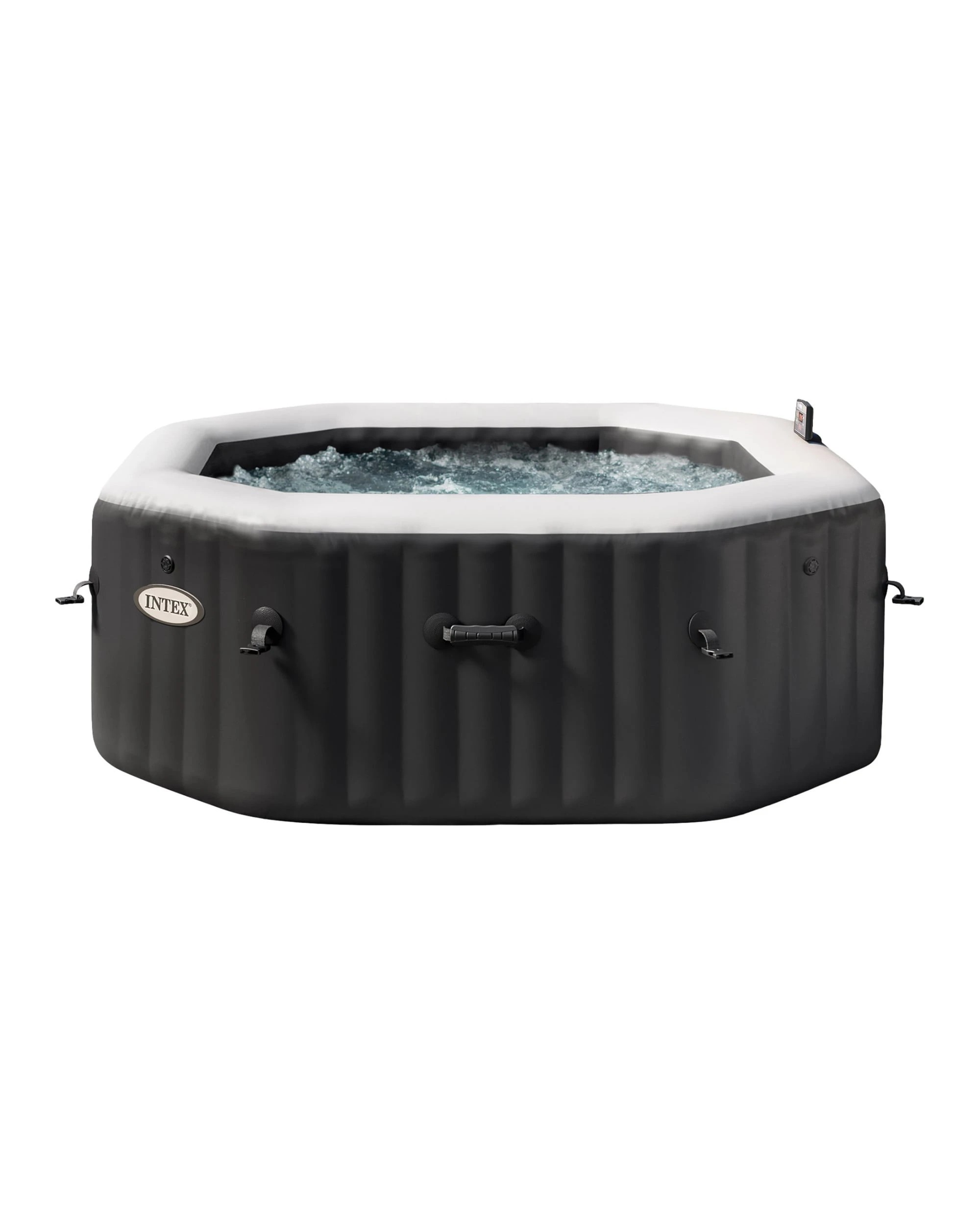 1 Intex PureSpa Jet Bubble Deluxe 6-Person Inflatable Hot Tub - Black, 1 of 9