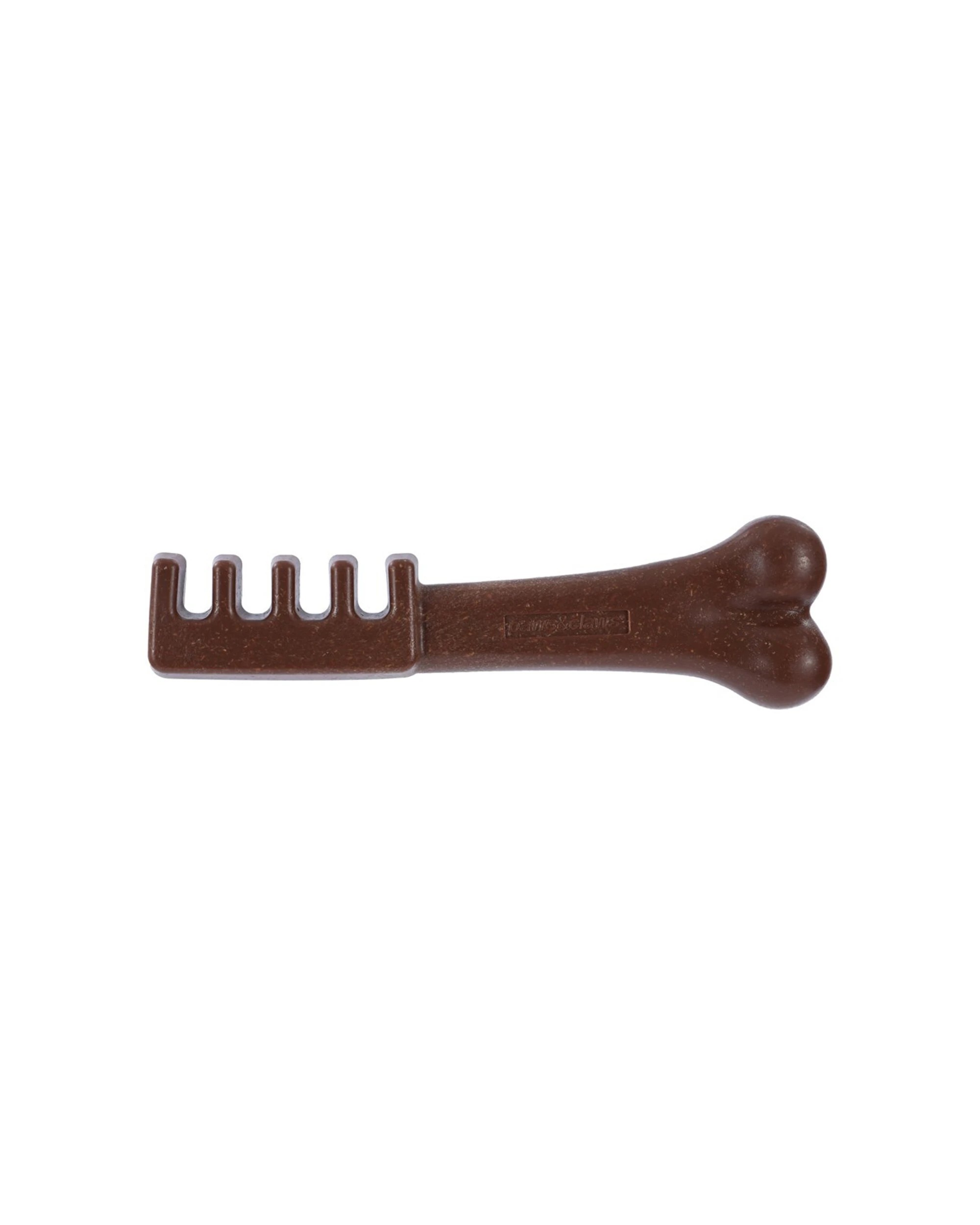 2 Paws And Claws Boobone Toothbrush Aussie BBQ Bamboo Fibre Flavoured Chew Toy 18.5cm - Brown, 2 of 4