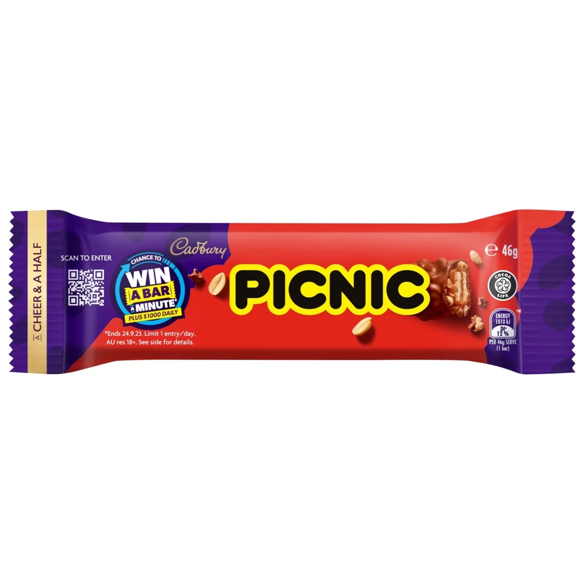 1 Cadbury Picnic Chocolate Bar 46g, 1 of 3