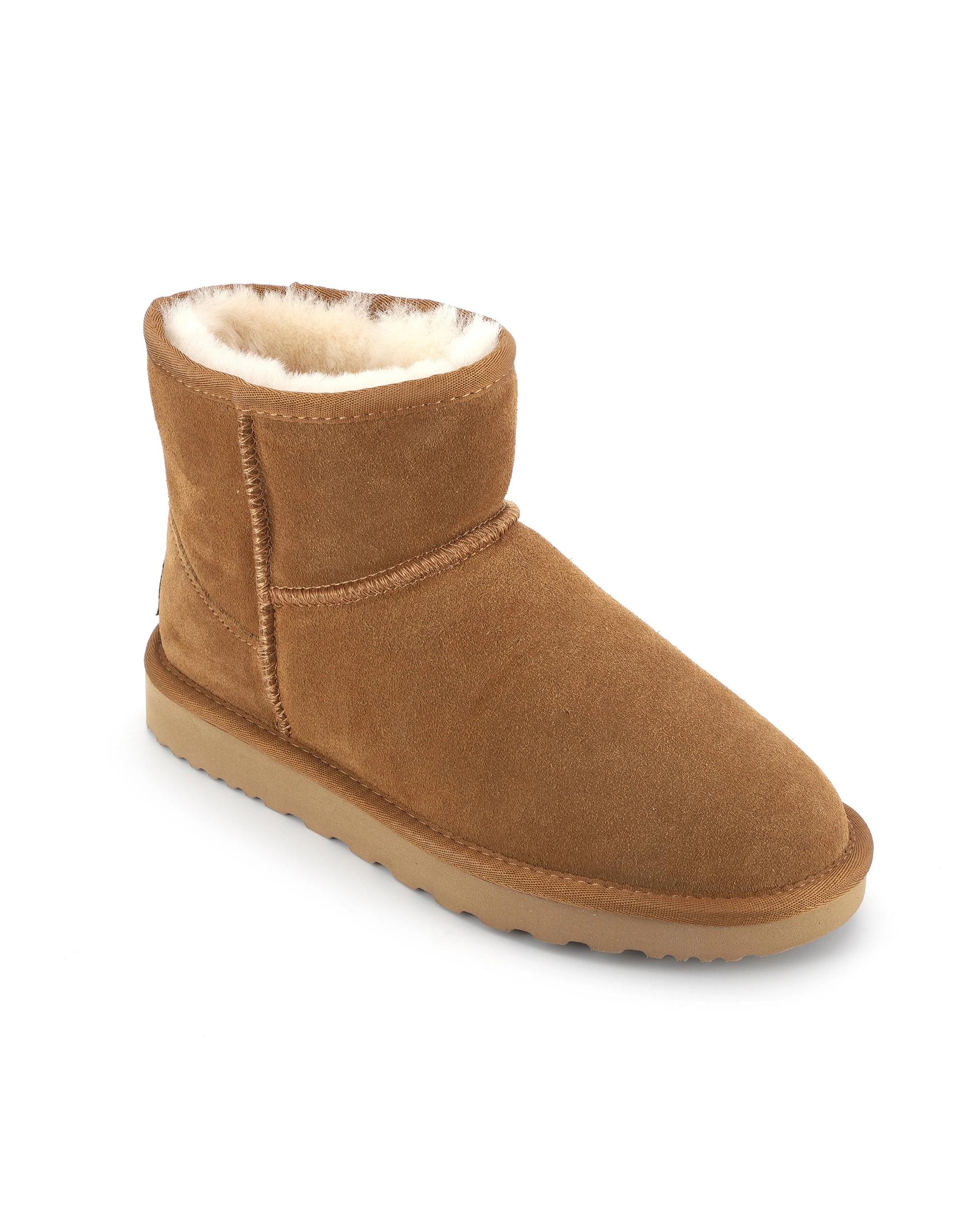2 AUS WOOLI Signature Short Sheepskin Ankle UGG Boots TAN, 2 of 7