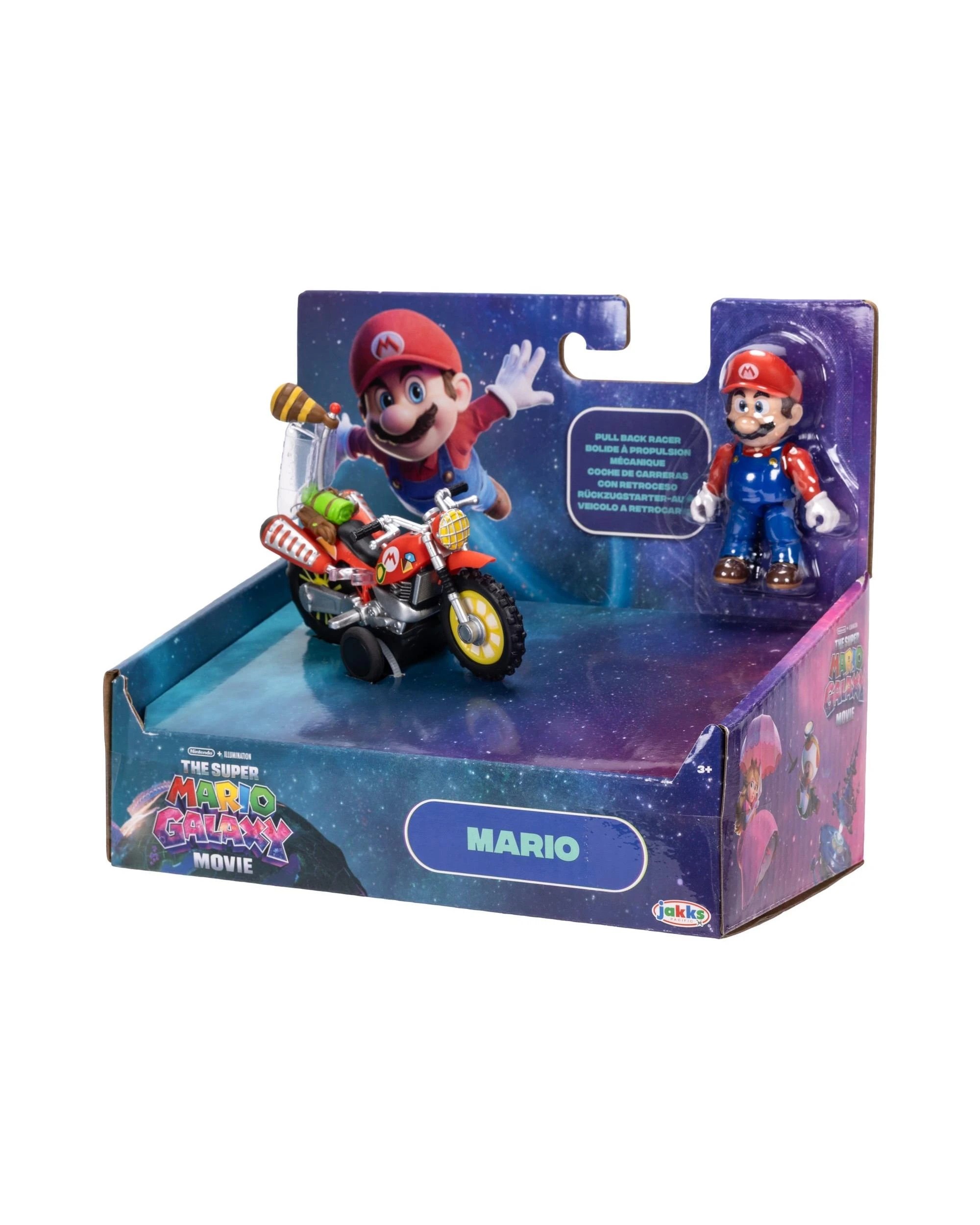 2 The Super Mario Galaxy Movie Pull Back Racer Mario Figure, 2 of 9