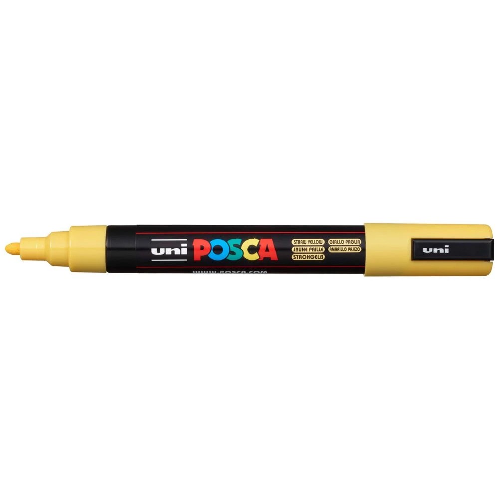 1 POSCA PC 5M Paint Marker Straw Yellow, 1 of 7