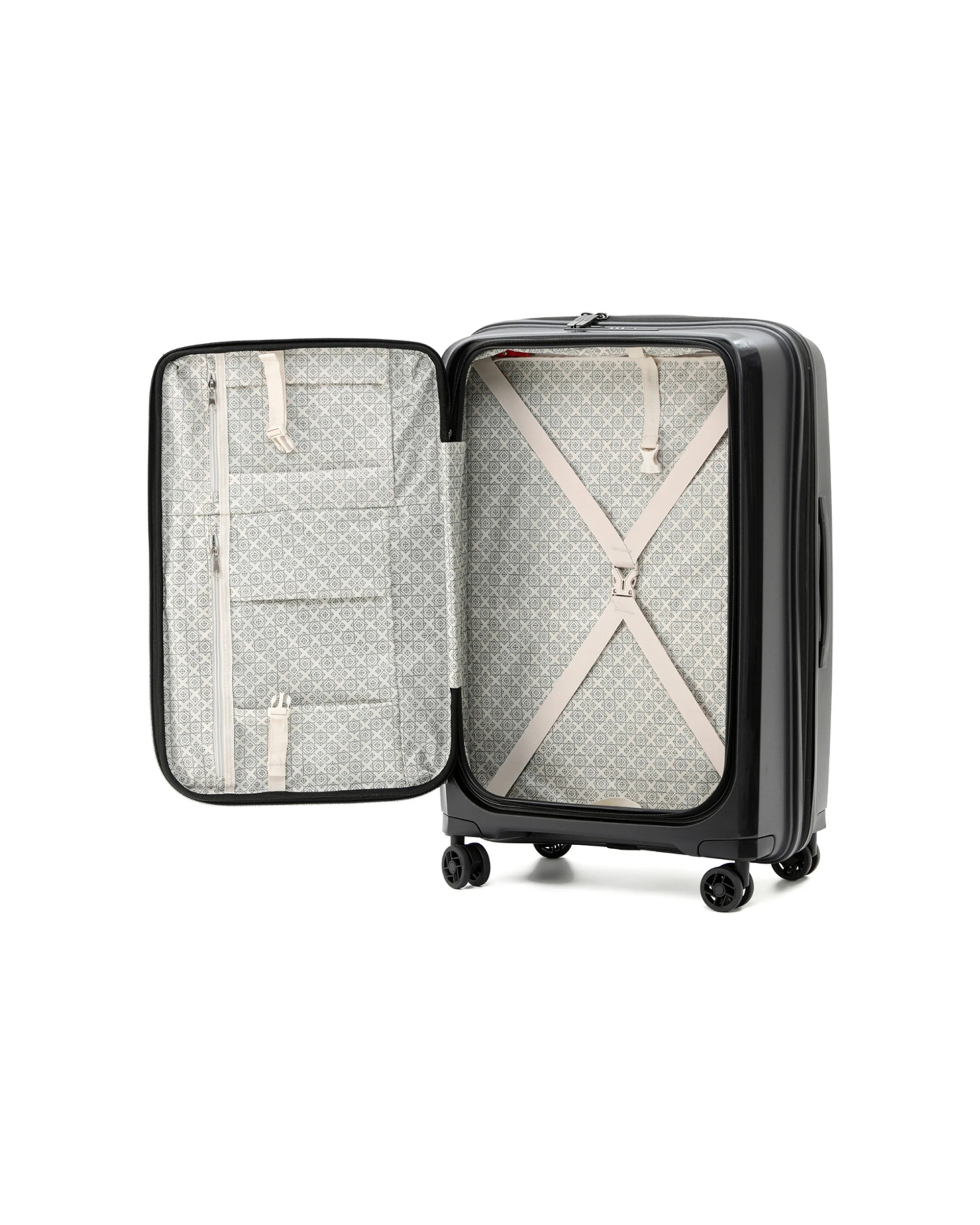3 Tosca Space X 29" Trolley Checked Luggage Travel Suitcase - Black, 3 of 7