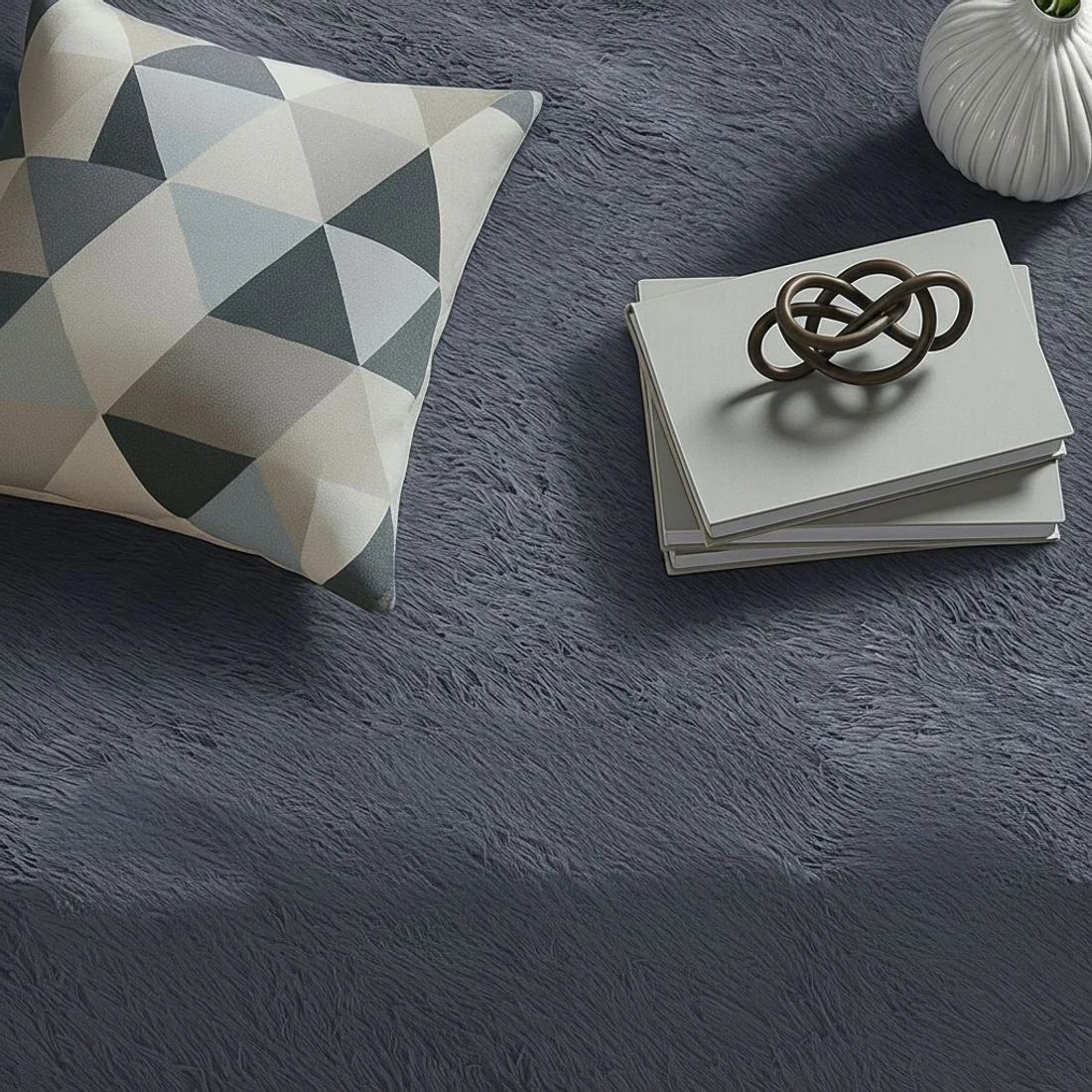 6 Artiss Floor Rug 160x230cm Plush Area Shaggy Rug Living Room Bedroom Carpet - Grey, 6 of 9