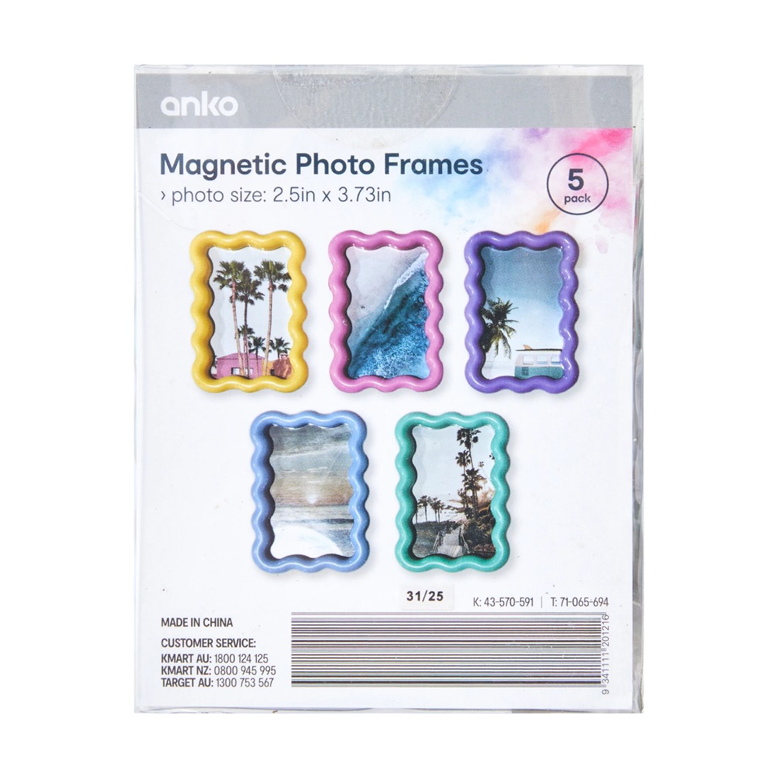 6 5 Pack Magnetic Photo Frames, 6 of 6