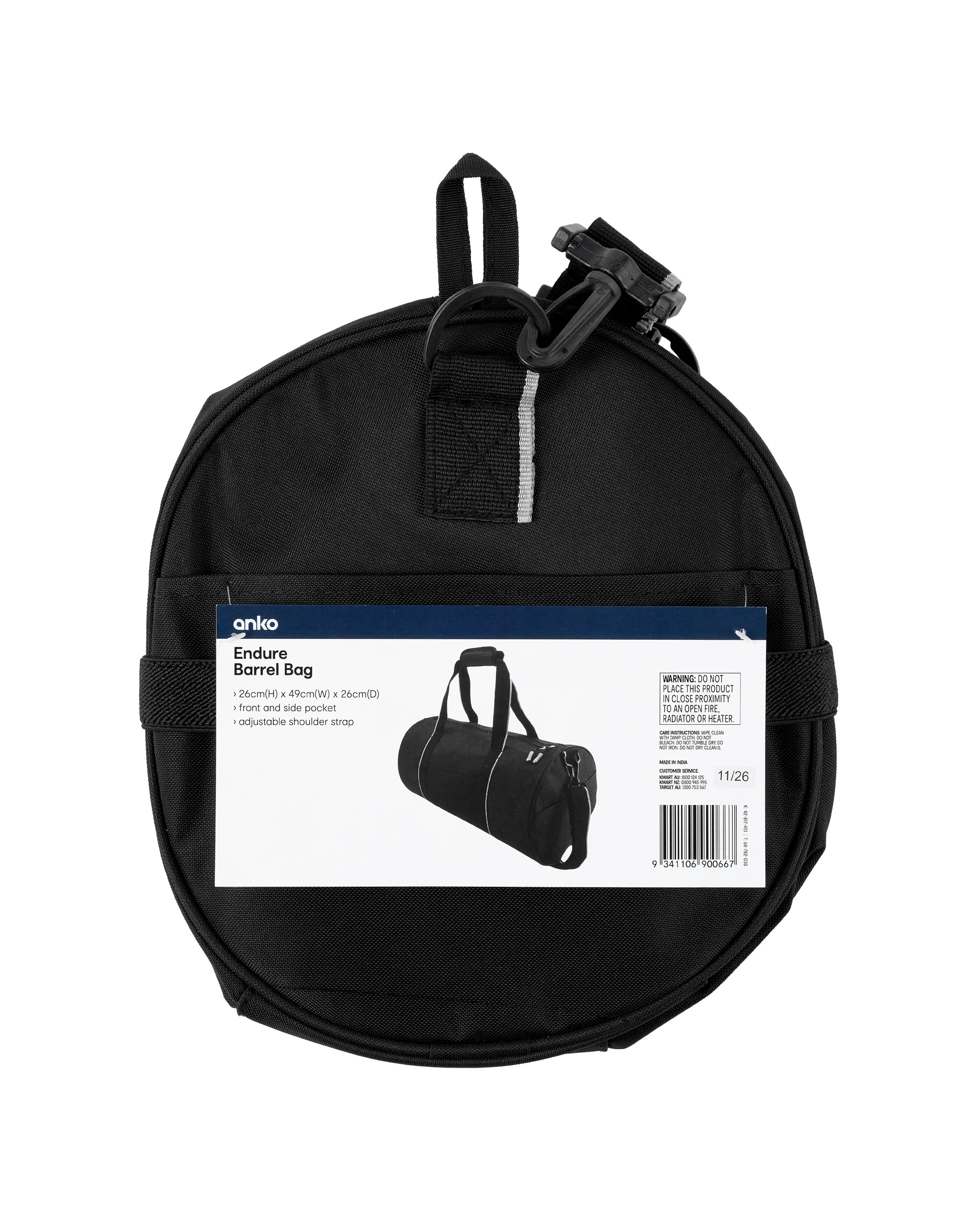 5 Endure Barrel Bag - Black, 5 of 5