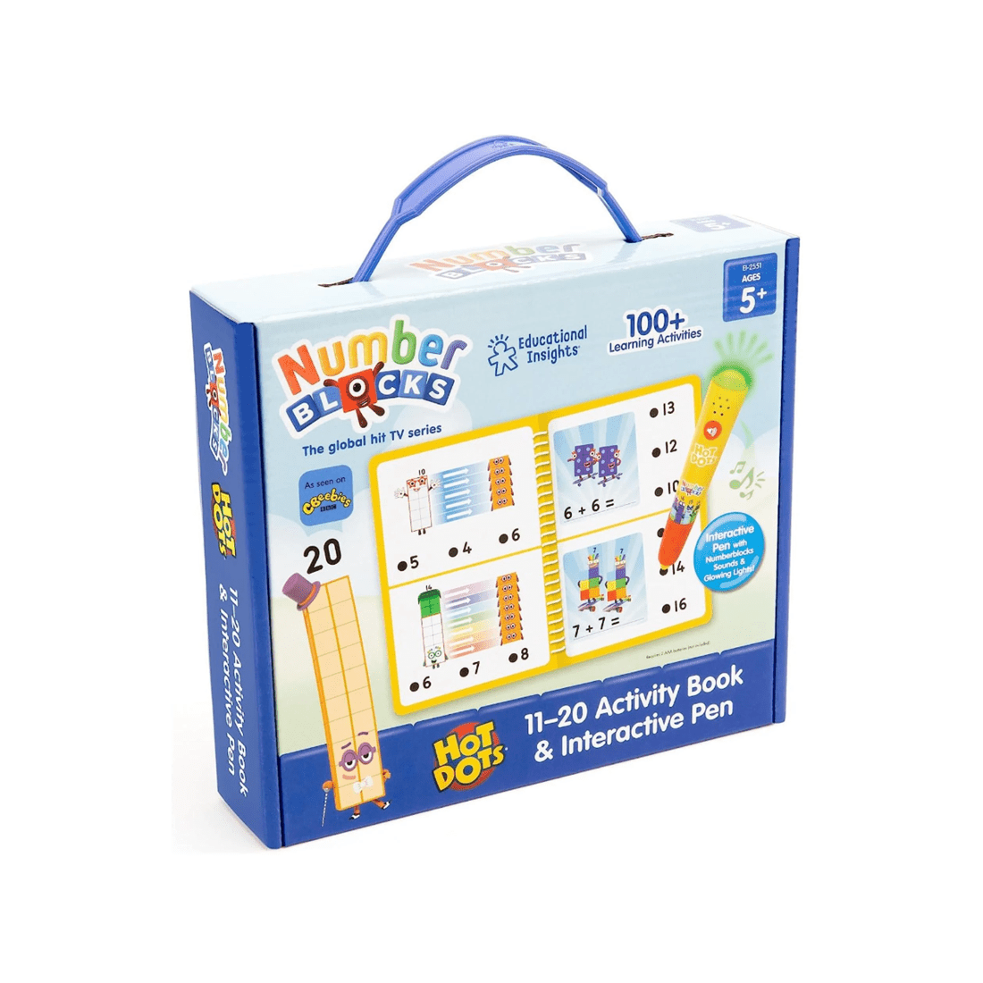 1 Hand2Mind Hot Dots Numberblocks 11-20 Activity Book and Interactive Pen, 1 of 4